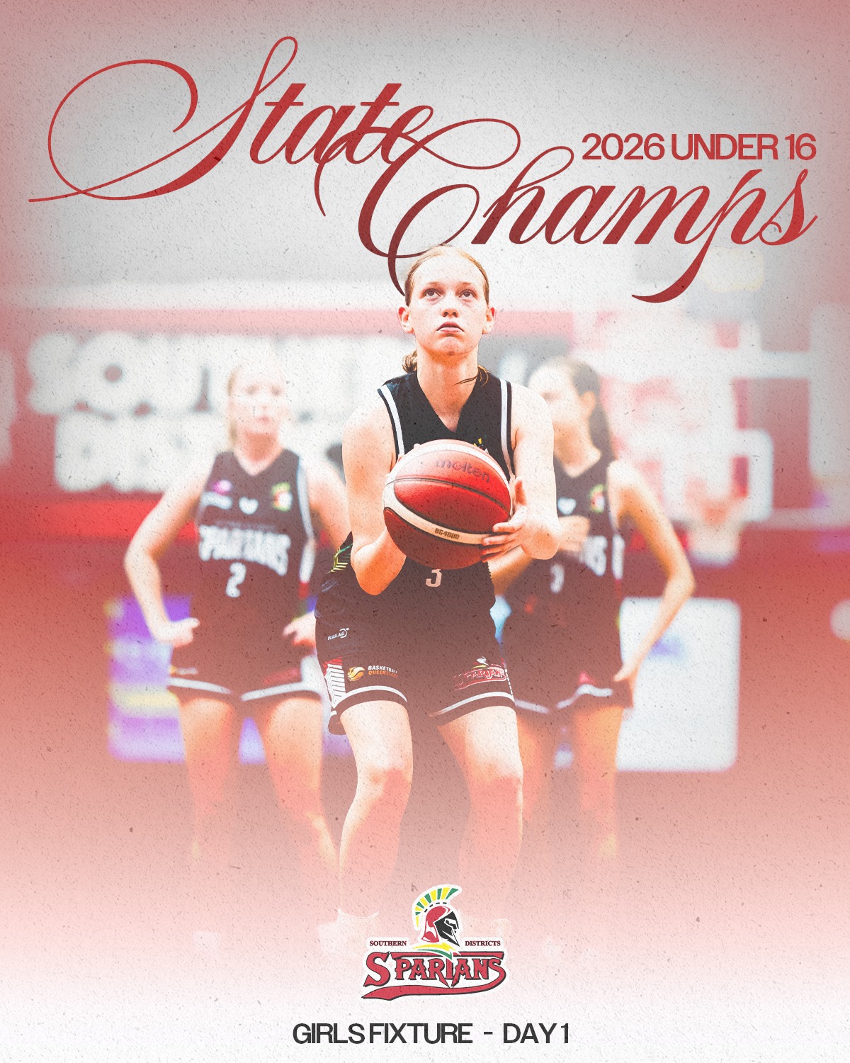𝗨𝗡𝗗𝗘𝗥 𝟭𝟲 𝗚𝗜𝗥𝗟𝗦 𝗦𝗧𝗔𝗧𝗘 𝗖𝗛𝗔𝗠𝗣𝗦 𝗜 𝗗𝗮𝘆 𝟭
Now its the girls turn 💪🏻
Under 16 State Champs kicks off today for our Girls, across Spartans & Auchenflower 🏆
Good luck to all of our teams!
#DarksideFamily