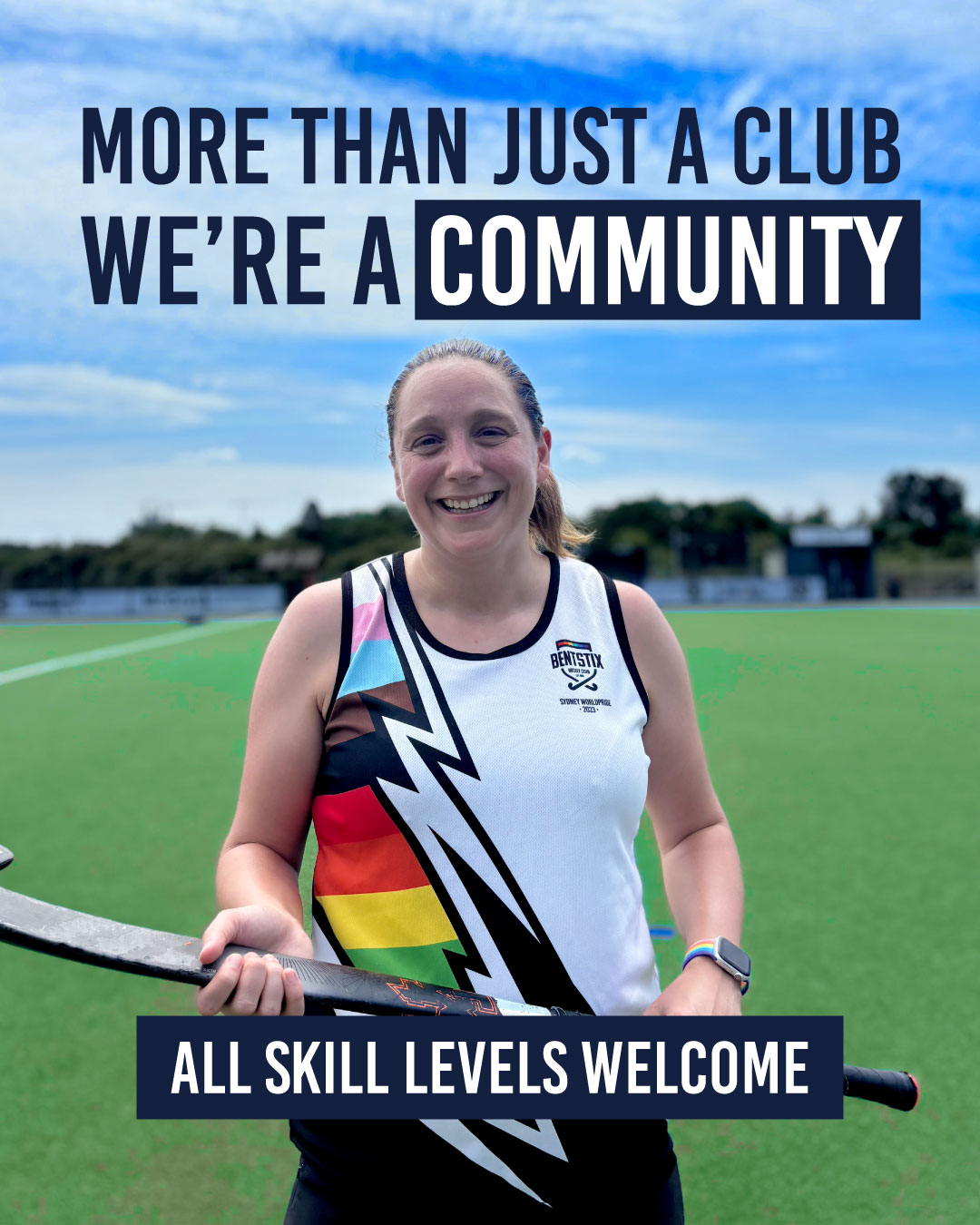 We're still recruiting for the 2026 women's season! Bentstix is about fitness, fun, and a squad that has your back on and off the pitch. Be the next version of you and join today!
Hockey is for everyone, whether you've played before or you've never picked up a stick; ALL skill levels are welcome!
JOIN US
Monday 12th April (TONIGHT)
6:30pm mixed skills session
Thursday 16th April
6:30pm women's training
Sunday 19th
Women's round 1 games
#womeninsport #WomensHockey #FieldHockey #PrideInSport #JoinTheTeam