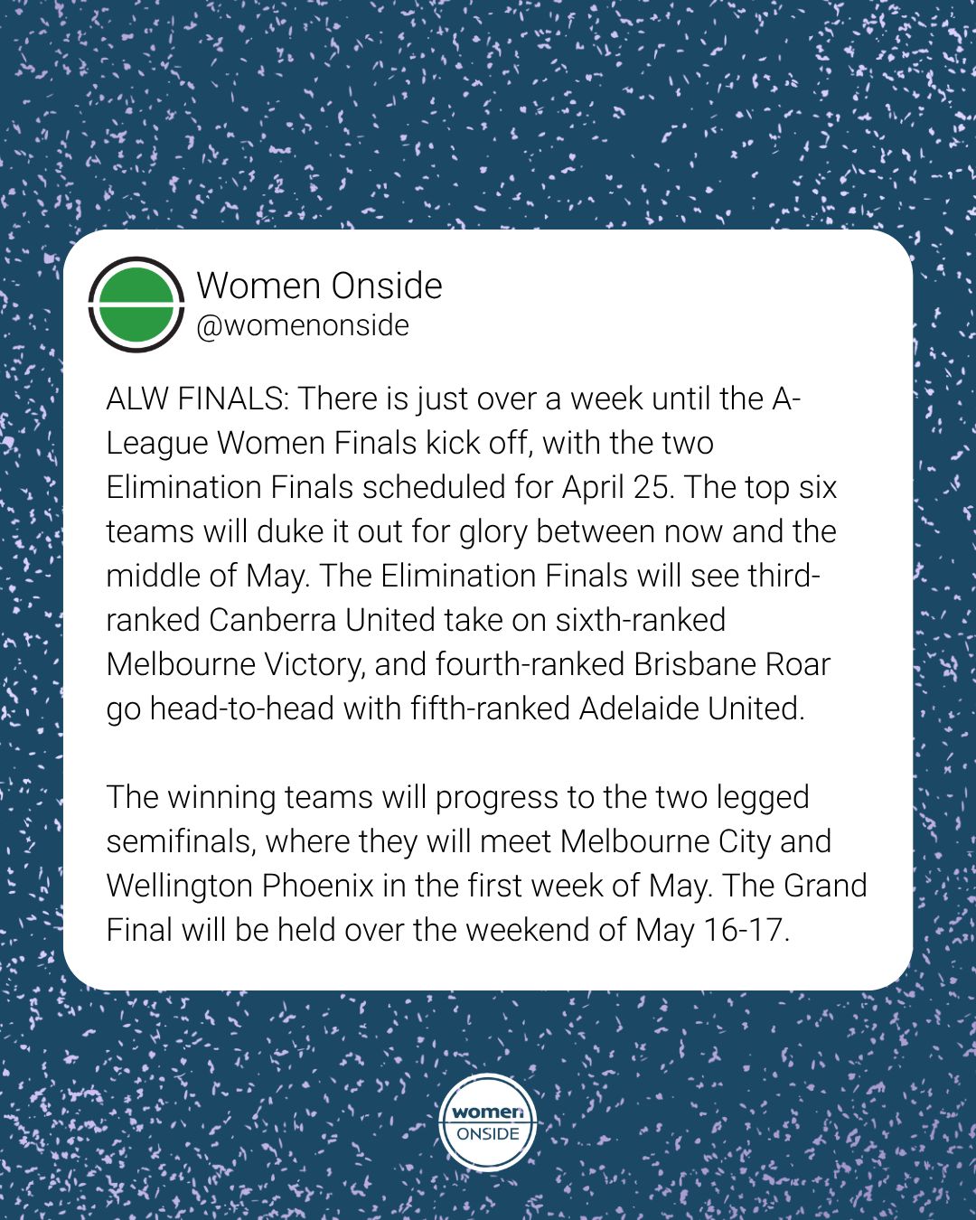 Whose heading to watch ALW Finals?
So many storylines happening, we can't wait!