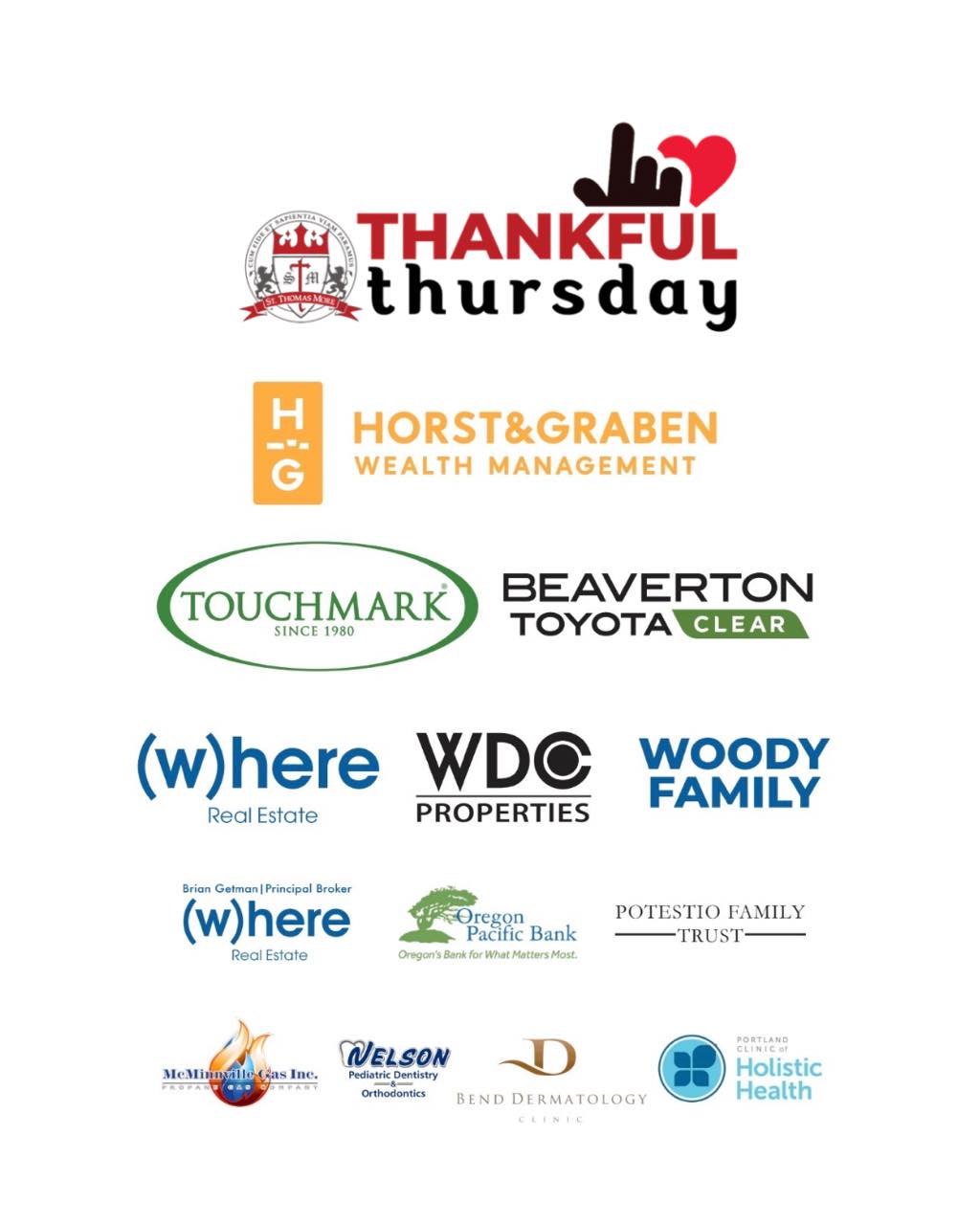 Thankful Thursday! Thank you to our St. Thomas More Sponsors for your generosity, dedication, and belief in our mission. Your support touches the lives of our students in profound ways, helps create opportunities for growth and learning, and strengthens the bonds that make our Bulldog Family so special. Because of you, our community thrives—and our students flourish.
#communityfirst #stm #stthomasmore #stmpdx #portlandoregon #k8catholicschool #catholiceducation #PortlandSchools #STMBulldogs #catholicschoolportland #StThomasMoreSchool #PDXCommunity #CommunityPartners #sponsorship #BulldogFund #ThankfulThursday