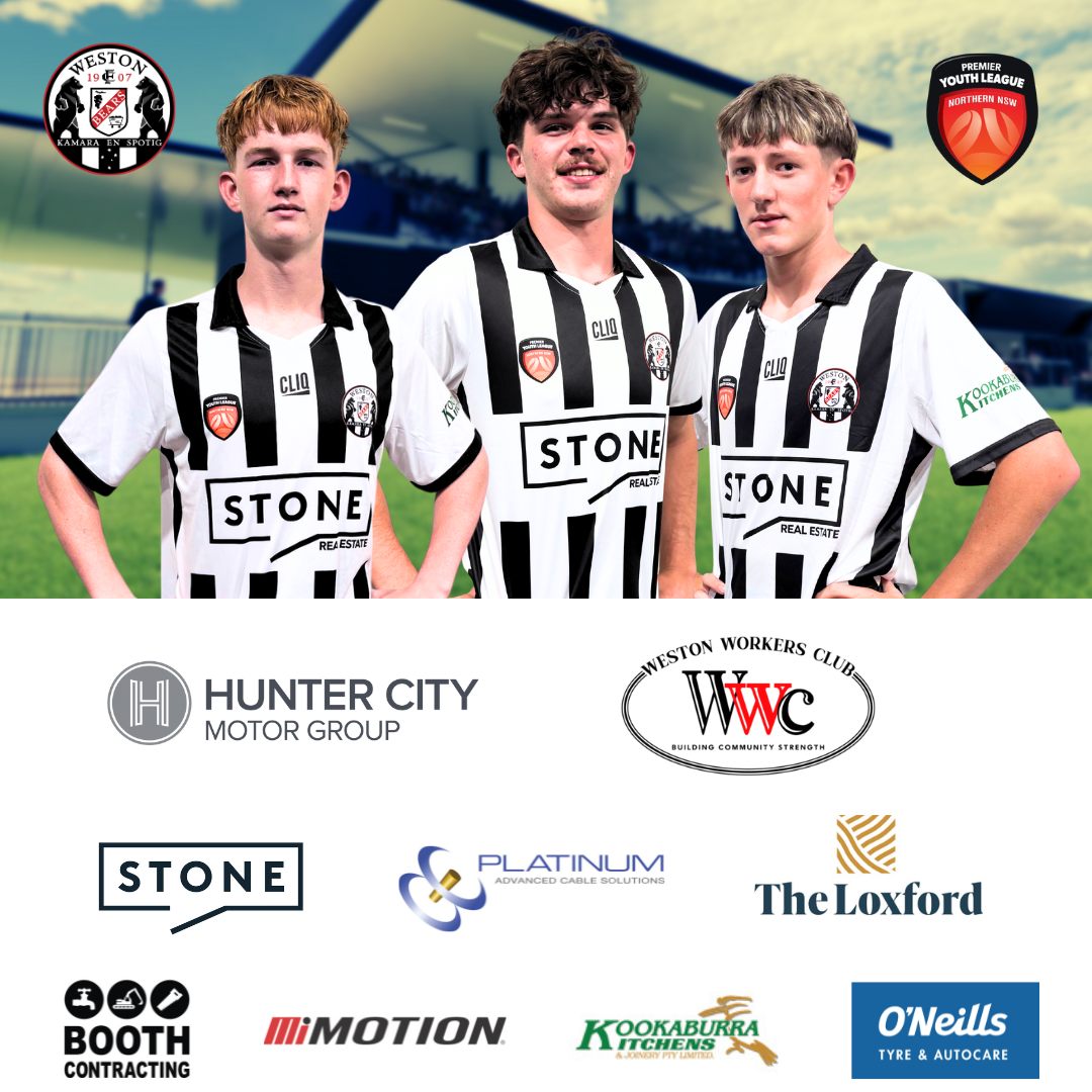 PYL | Team sheet
Hunter City Motor Group Weston Workers Club Debra Ford - Stone Real Estate The Loxford Booth Contracting Pty Ltd Kookaurra Kitchens MiMotion Platinum Cables