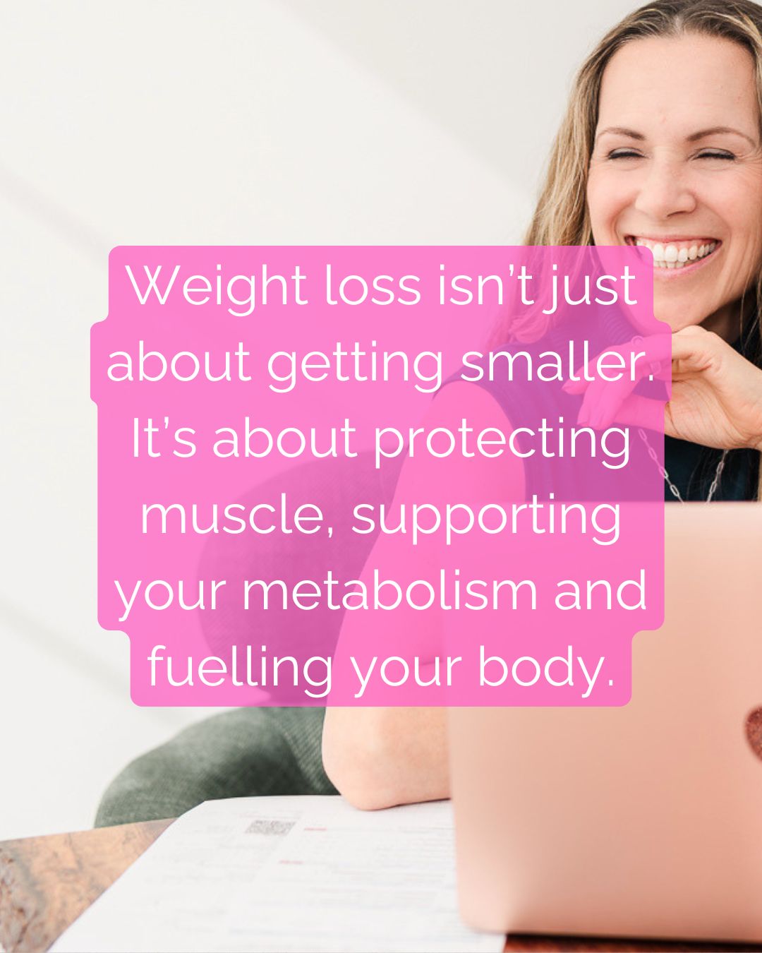 Women are working hard to lose weight
Some are wondering if a GLP-1 might help?
Some are already on one
And most of them are focused on one thing:
The number on the scale.
But underneath that, I'm seeing something else.
→ Muscle loss
→ Low energy
→ Not eating enough protein
→ Skipping meals
The scale is moving in the right direction - but your body is paying the price.
Weight loss isn't just about getting smaller. It's about protecting muscle, supporting your metabolism and fuelling your body.
With rapid weight loss - from GLP-1s or any calorie-restrictive diet - up to 30-40% of the weight lost can come from muscle, not fat.
If you want to:
→ Feel stronger
→ More energized
→ Protect your metabolism
while losing weight, join up for my upcoming webinar:
GLP-1s Done Right: How to Protect Muscle, Boost Energy and Create Long-term Results.
Save your spot now - link in bio.
#menopause #perimenopause #weightloss #GLP1 #buildstrength #protectmuscle