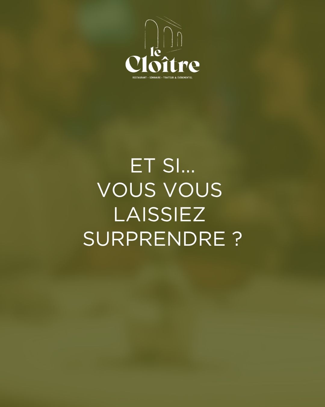 ✨ NOUVEAUTÉ 2026 AU RESTAURANT DU CLOÎTRE ✨
Et si vous vous laissiez surprendre… ? 👀
Découvrez notre Menu Signature à l’aveugle :
un voyage culinaire imaginé au fil de l’inspiration du Chef
🍽️ Entrée • Plat • Dessert
🥩 Choisissez simplement : viande ou poisson
🎭 Pour le reste… faites confiance et laissez-vous porter
Une cuisine de terroir revisitée,
des associations de saveurs inattendues,
et surtout… le plaisir de deviner ce qui se cache dans votre assiette 😏
📅 Disponible du vendredi au dimanche midi
📍 Restaurant du Cloître
Réservation en ligne https://www.restaurantducloitre.fr/contact ou au 03 85 89 18 81
Oserez-vous tenter l’expérience ?
👉 Venez tester… et dites-nous si vous avez trouvé ! 😉
#RestaurantDuCloître #MenuSignature #MenuÀLAveugle #ExpérienceCulinaire #NouvelleCarte #RestaurantDeCharme #bourbonlancy #destinationsaonetloire #bourgogne #route71 #BourbonLancy #SaoneEtLoire #charolaisbrionnais #MenuÀLAveugle #digoin #décize #decıze #moulinssurallier #moulinssurallier03 #moulinssurallier03000 #SurpriseGourmande #TerroirCréatif