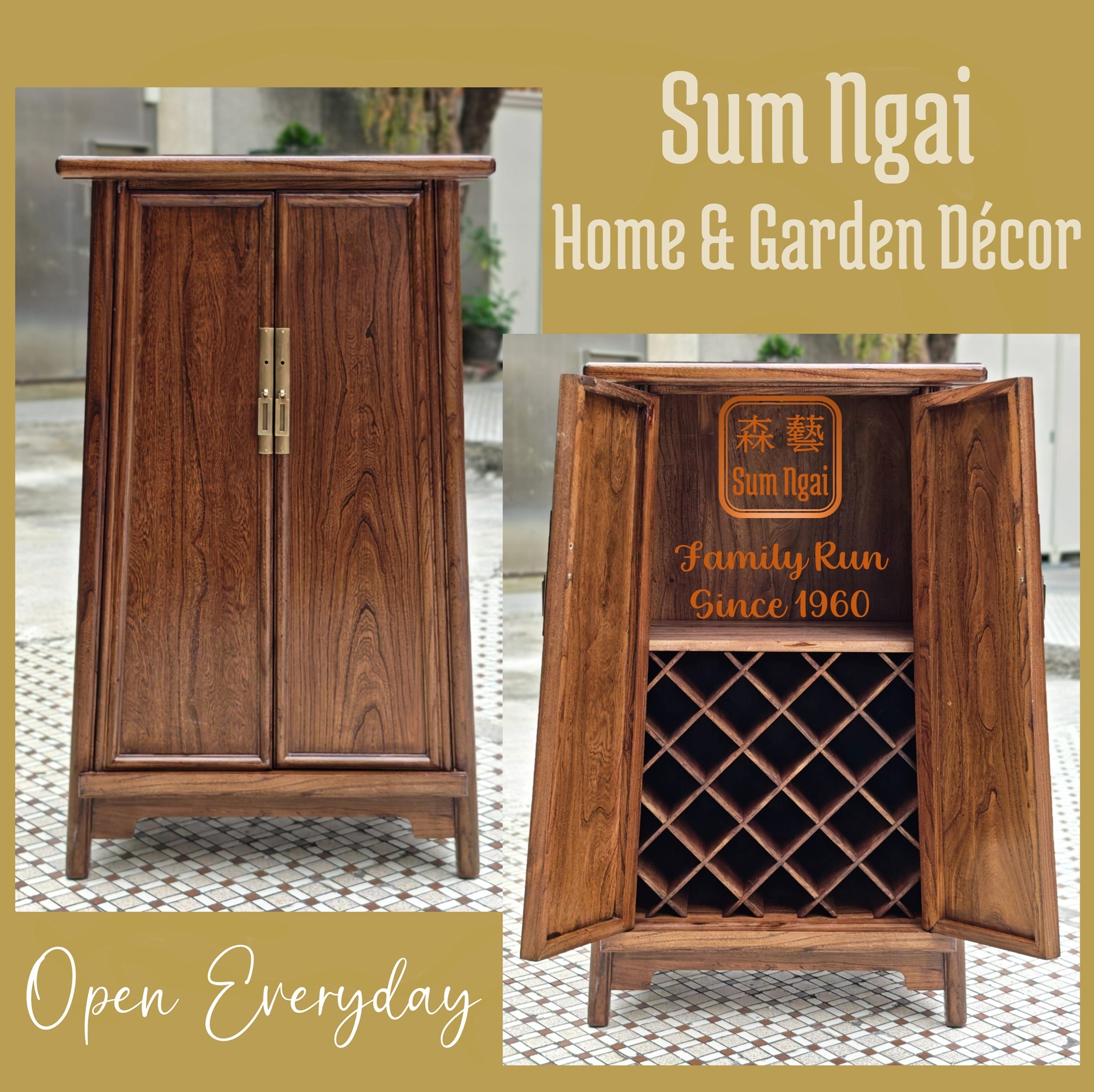 Step into our showroom and discover handcrafted pieces where quality, warmth, and heritage come together.
📍Discover unique finds - Visit us today.
⭐Holiday & Sunday 11-4 | Mon-Sat 10-5
🚗 Free parking on premises.
🚆MTR - Kam Sheung Rd Stn (8-minute walk)
#SumNgaiBrassFactory #BrassFactory #HandcraftedBrass #SolidBrass #Craftsmanship #VisitOurShowroom #TimelessDesign #chinesefurniture #solidwoodfurnitures #sideboard #nightstands #floorlamps #porcelainlamp #gingerjarlamp #wallart #gardenornament #kamtin #錦田