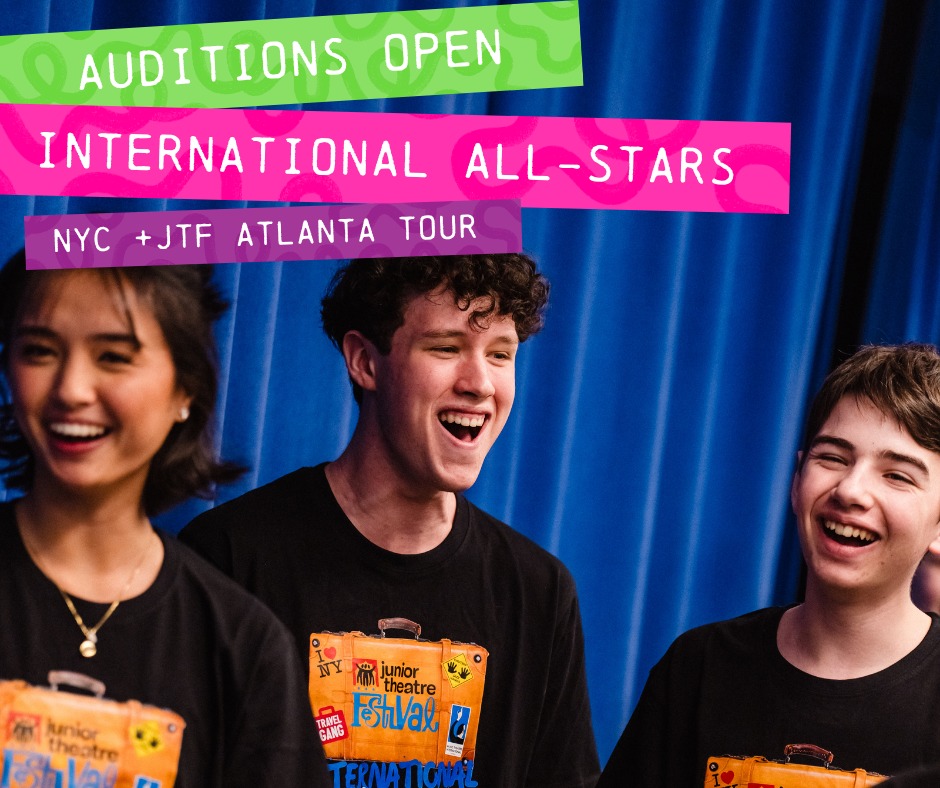 Auditions Open- We are seeking musical theatre students from Australia and New Zealand for the 2027 International All-Stars program! Head to NYC where you will team up with students from all over the world to create an adjudication performance for the Junior Theatre Festival Atlanta.
Submit your self-tape audition before April 30, 2026.
Info on our website- check it out https://www.travelgang.com.au/international-all-stars