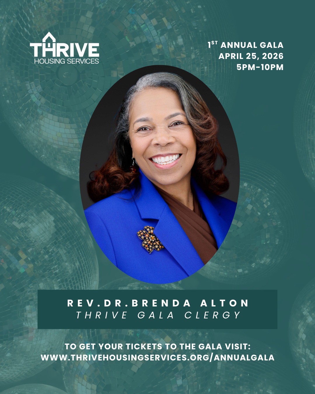 Thank you Rev. Dr. Brenda Alton, who will be giving the invocation at this year’s gala!
Join us on April 25, 2026 at 5PM to celebrate and support our mission to end youth homelessness in Central PA.
Get Your Tickets Today: www.thrivehousingservices.org/annualgala
#AnnualGala #HarrisburgNonprofit #ThriveHousingServices #GiveBack #FundraiserNight