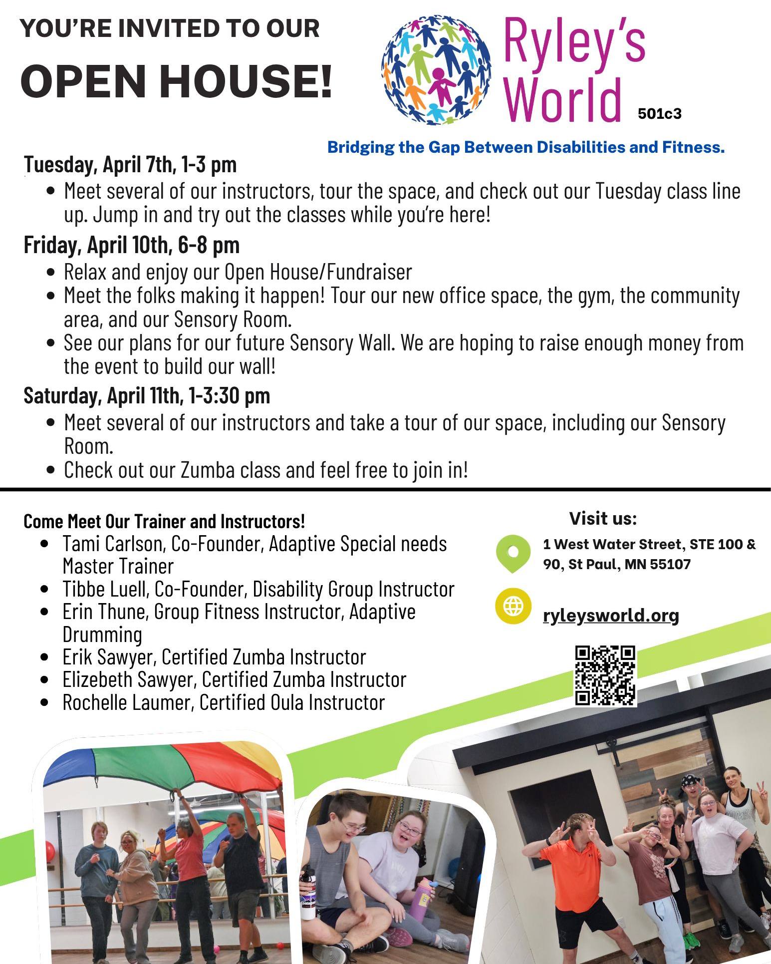 Two more opportunities to join us in celebrating Ryley's World at Vera Fitness!! Who's coming??
#allarewelcomehere #disabilityfitness #specialneedsfitness