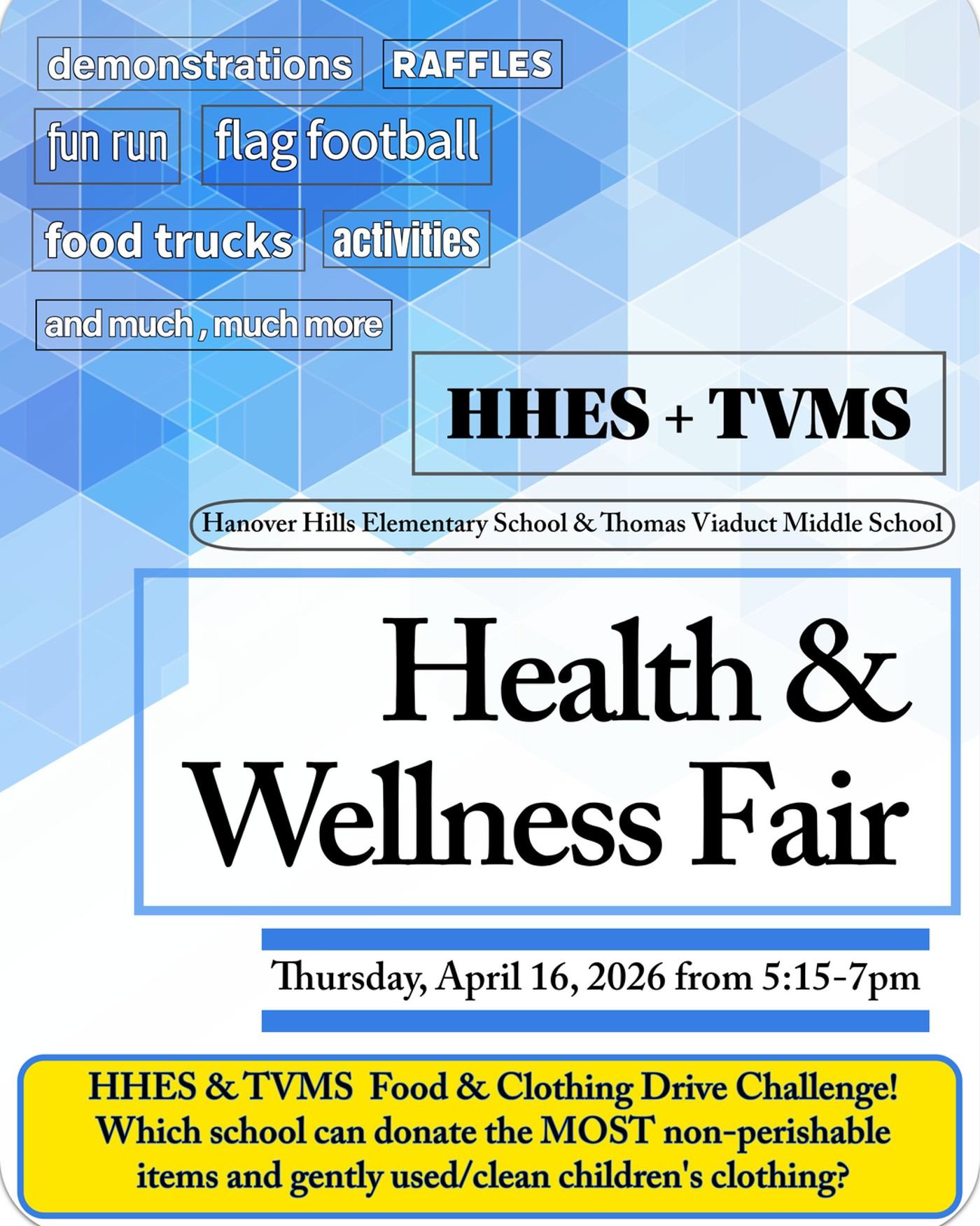 Stop by our booth tomorrow at the HHES and TVMS Health and Wellness Fair on Thursday from 5:15-7pm. Say hi! And jump with us! #jumpwithus