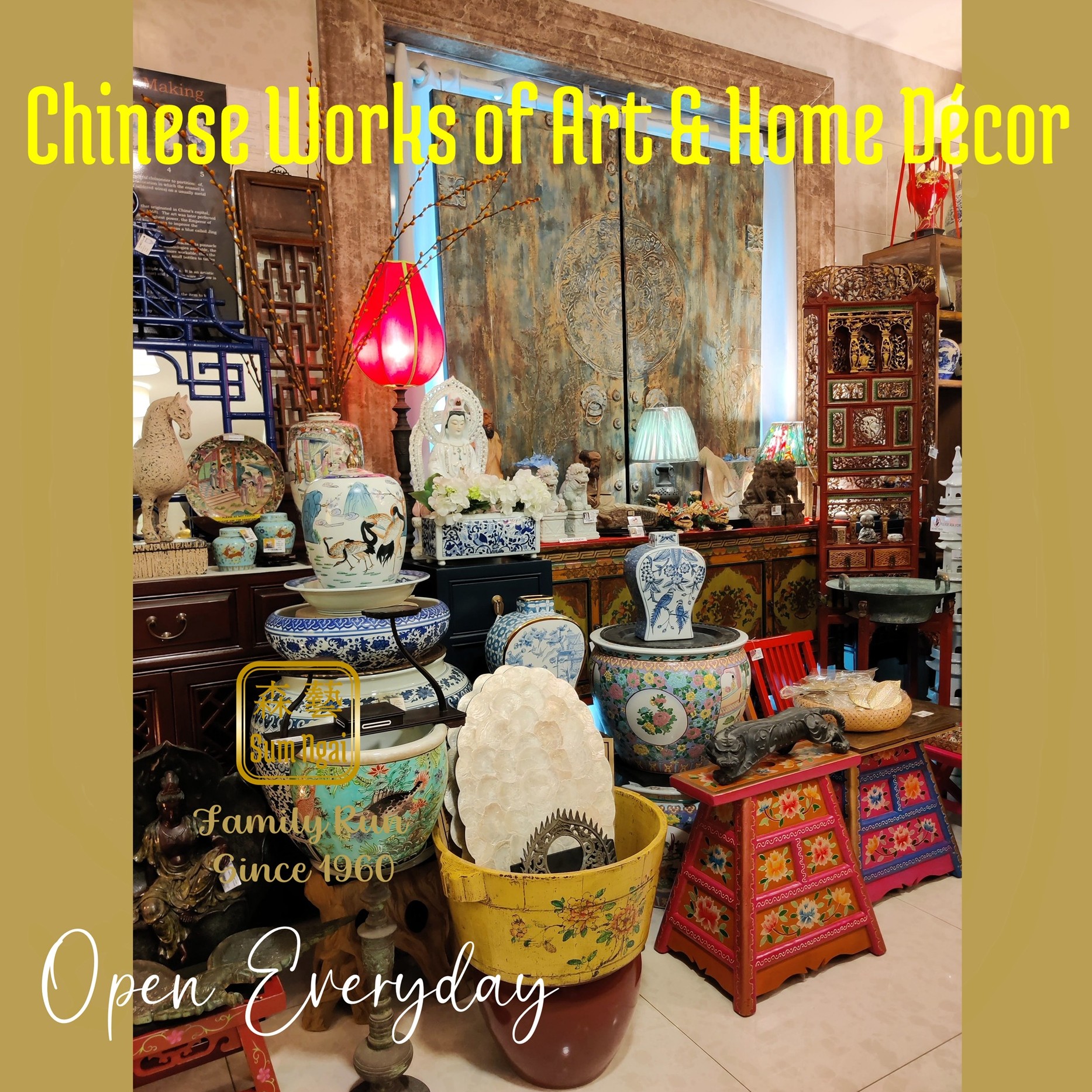 Step into our showroom and discover handcrafted pieces where quality, warmth, and heritage come together.
📍Discover unique finds - Visit us today.
⭐Holiday & Sunday 11-4 | Mon-Sat 10-5
🚗 Free parking on premises.
🚆MTR - Kam Sheung Rd Stn (8-minute walk)
#SumNgaiBrassFactory #BrassFactory #HandcraftedBrass #SolidBrass #Craftsmanship #VisitOurShowroom #TimelessDesign #chinesefurniture #solidwoodfurnitures #sideboard #nightstands #floorlamps #porcelainlamp #gingerjarlamp #wallart #gardenornament #kamtin #錦田