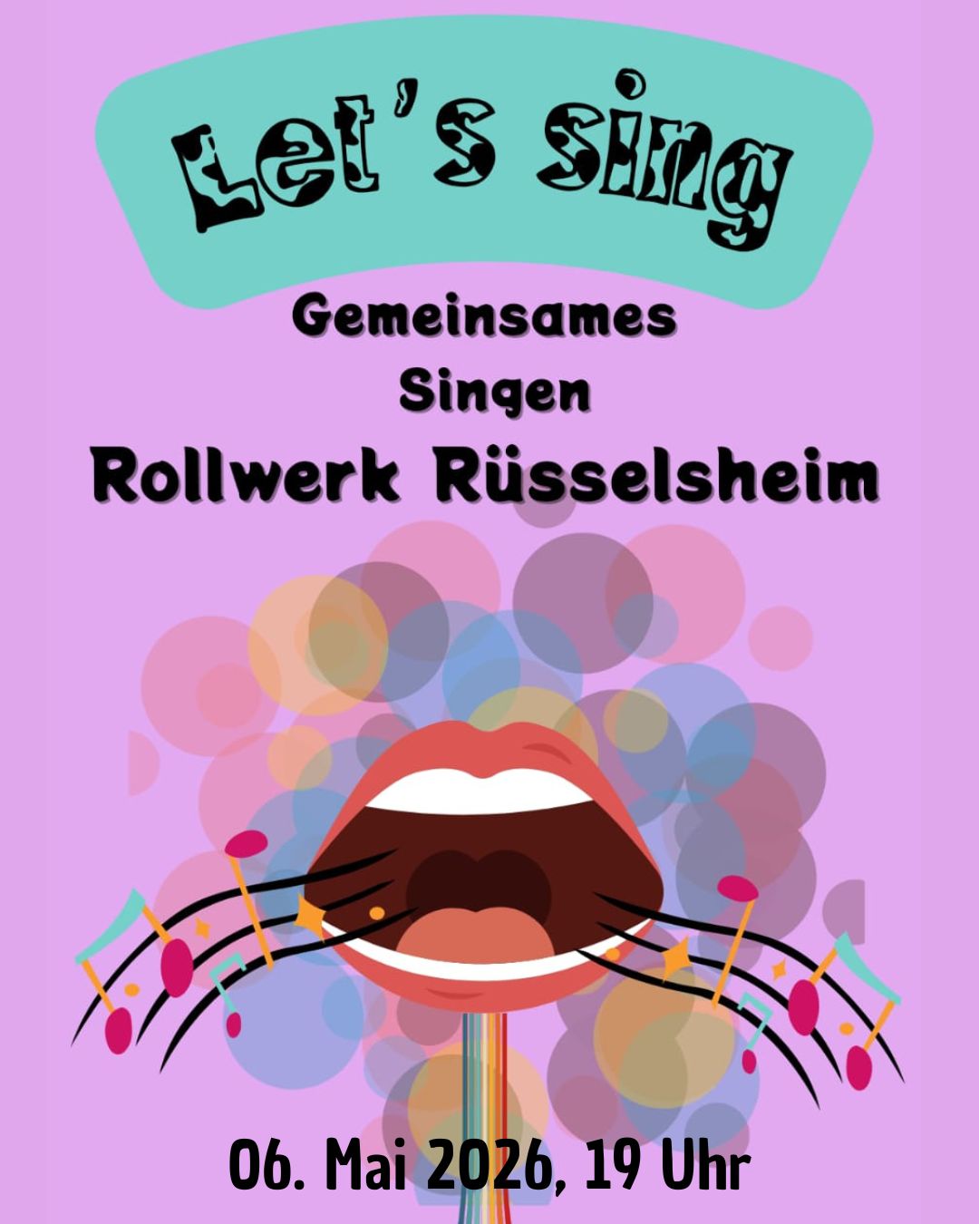 Bei “Let’s sing” wollen wir gemeinsam singen. Das Repertoire ist so bunt wie die Teilnehmenden selbst. 🎤🔥
Ihr braucht keine Vorkenntnise im Singen zu haben, hier kann man inbrünstig Lieder mit schmettern, wie wir es uns sonst nur zum Autoradio trauen.
Generationsübergreifend wird die eigene Stimme Teil eines großen Chors. Rockklassiker treffen auf Schlager und Radio-Hits. Diese bunte Mischung sorgt garantiert für gute Laune.
Begleitet wird der Gesang von Gitarre, Bass und Cajon. Die Liedtexte werden auf Leinwand projiziert.🎸
Wir freuen uns, mit dir zu singen und in der Pause zu plaudern.