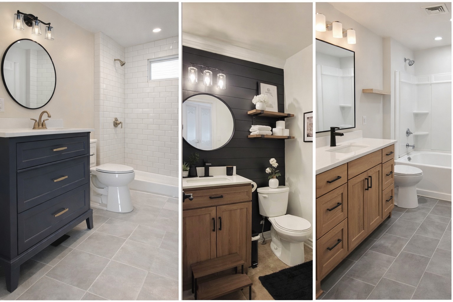 Selling your home soon?
Not sure if you’re staying, but tired of that outdated bathroom? You don’t need a full luxury remodel to make a big impact. We specialize in cost-effective bathroom updates designed for:
✔️ Homeowners preparing to sell
✔️ Small bathrooms, half baths & hall baths
✔️ Smart upgrades without overspending
Starting at $7,500.00
Includes:
Fresh wall paint
New vanity & countertop
Updated sink & faucet
New light fixture
Durable LVT flooring
✨ Upgrade options available
Starting at $15,000
Includes:
Paint (walls + trim)
New vanity & countertop
Updated sink & faucet
New light fixture
Tile flooring
Tub/shower tile surround
New plumbing fixtures
💡 Save money with:
Tub/shower insert options
LVT flooring alternatives
🏡 Why This Works
✔️ Boosts resale appeal
✔️ Modernizes without over-improving
✔️ Fast turnaround
✔️ Designed for real-life budgets
📞 Let’s Upgrade Your Bathroom Without Overdoing It
Whether you’re listing soon or just want a fresh look, we make it simple, affordable, and stress-free.
When the time comes to create your forever home, we’re here for the luxury remodel you've been dreaming of.
Call us today for a quick estimate or stipulations/details.