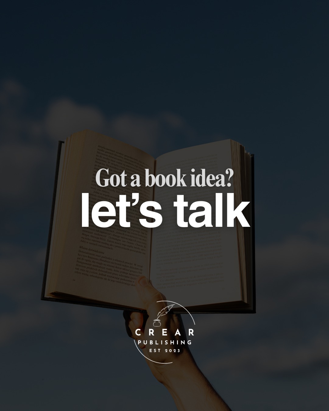 At Crear Publishing, we’re proud to be an ethical, independent publisher based in the North East of England that helps authors share their voices with the world.
Because great books aren’t only written and published in London.
If you’ve already started writing or have a draft ready to go, we’re here to help you bring it all together and share your story with the world.
Please send us a message to find out more 📚
#CrearPublishing