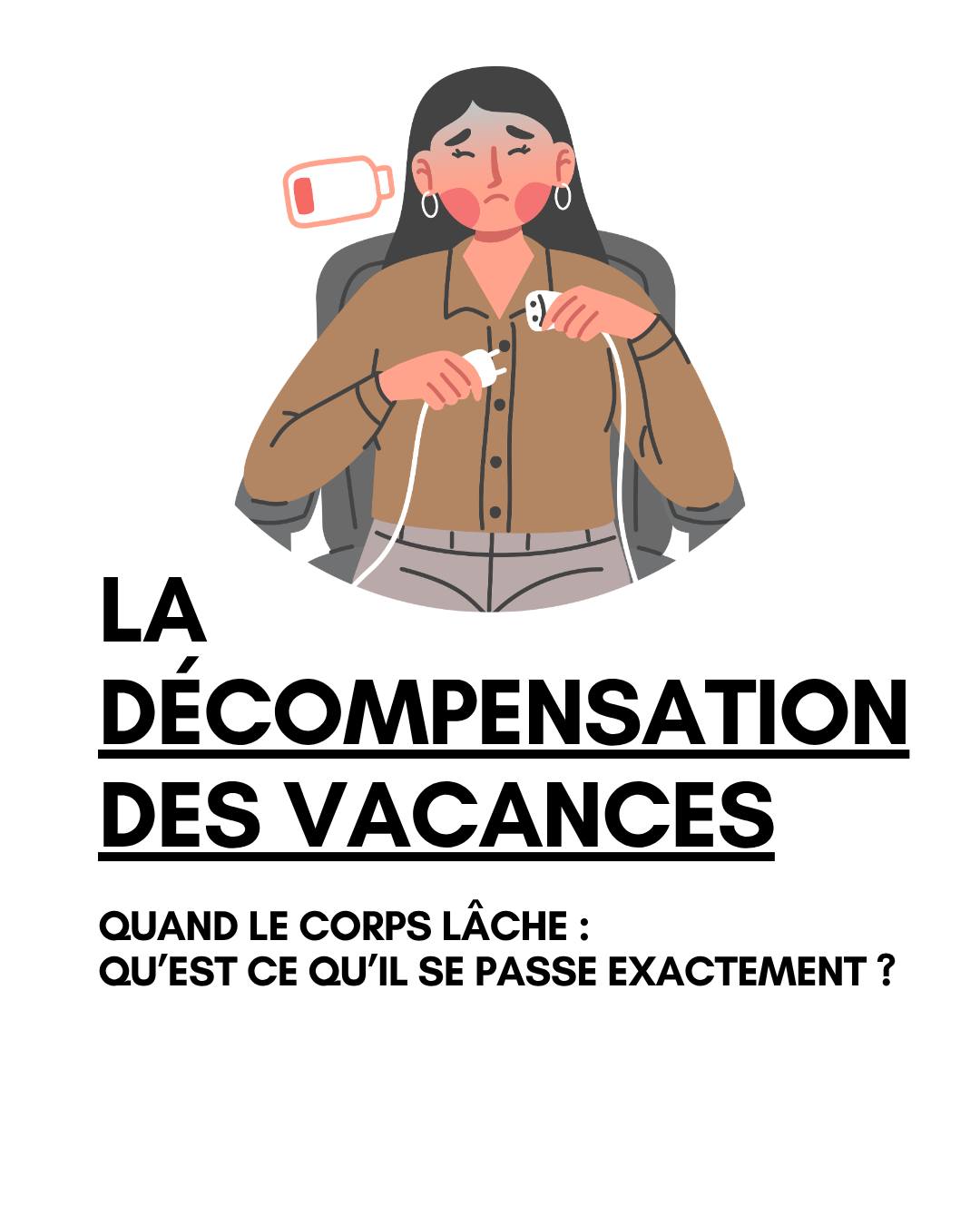 đ DĂ©compensation pendant les vacances : un signal, pas une faiblesse
Fatigue intense, chute de moral, petits troubles physiquesâŠ
Et si ce que vous ressentez au dĂ©but des vacances nâĂ©tait pas un hasard ?
Cette phase correspond souvent à une levée des mécanismes de compensation mis en place pendant des mois.
Autrement dit : le corps et le psychisme cessent enfin de âtenirâ.
Ce phénomÚne traduit généralement :
âą un niveau dâinvestissement Ă©levĂ©
âą une forte capacitĂ© dâadaptation
⹠un maintien prolongé sous contrainte
đ Ce nâest pas une dĂ©faillance.
Câest un signal de rĂ©gulation.
Le corps ne lùche pas. Il réajuste pour récupérer.
www.naturopathierennes.com
Pour prendre RDV avec moi : PLANITY
â
Visio ou cabinet Ă Rennes
â
Bilans de naturopathie avec programme personnalisé
â
Bilans nutrition et micro-nutrition
â
Massages, drainages, réflexologie plantaire
#santementale #stress #burnout #fatigue #vacances #equilibredevie #therapie #psychologie #naturopathie