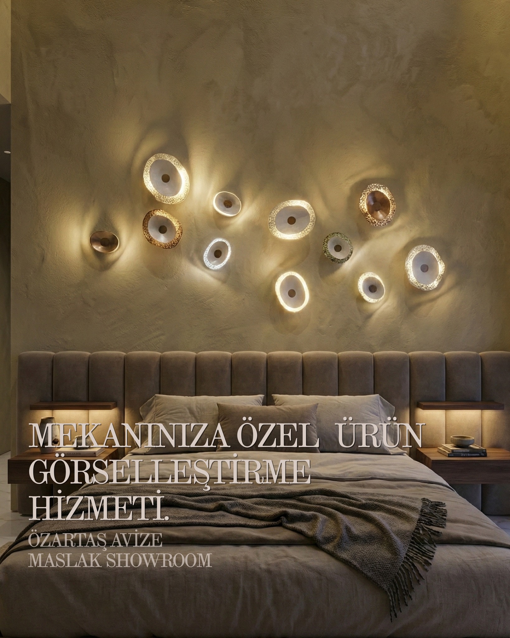 Mekanınıza Özel Ürün Görselleştirme Hizmeti
Evinizin ya da projenizin görsellerini, seçtiğiniz ürünleri mekanınıza görsel olarak yerleştirelim. Özartaş Creative Strategic Design bölümünden randevu alın, sizin için en doğru seçimi birlikte netleştirelim. Custom Product Visualization for Your Space
Let us visually place your selected products into your home or project images, so you can see how they fit in your space.
Book an appointment with the Özartaş Creative Strategic Design team, and let’s define the best choice for you together. ✨