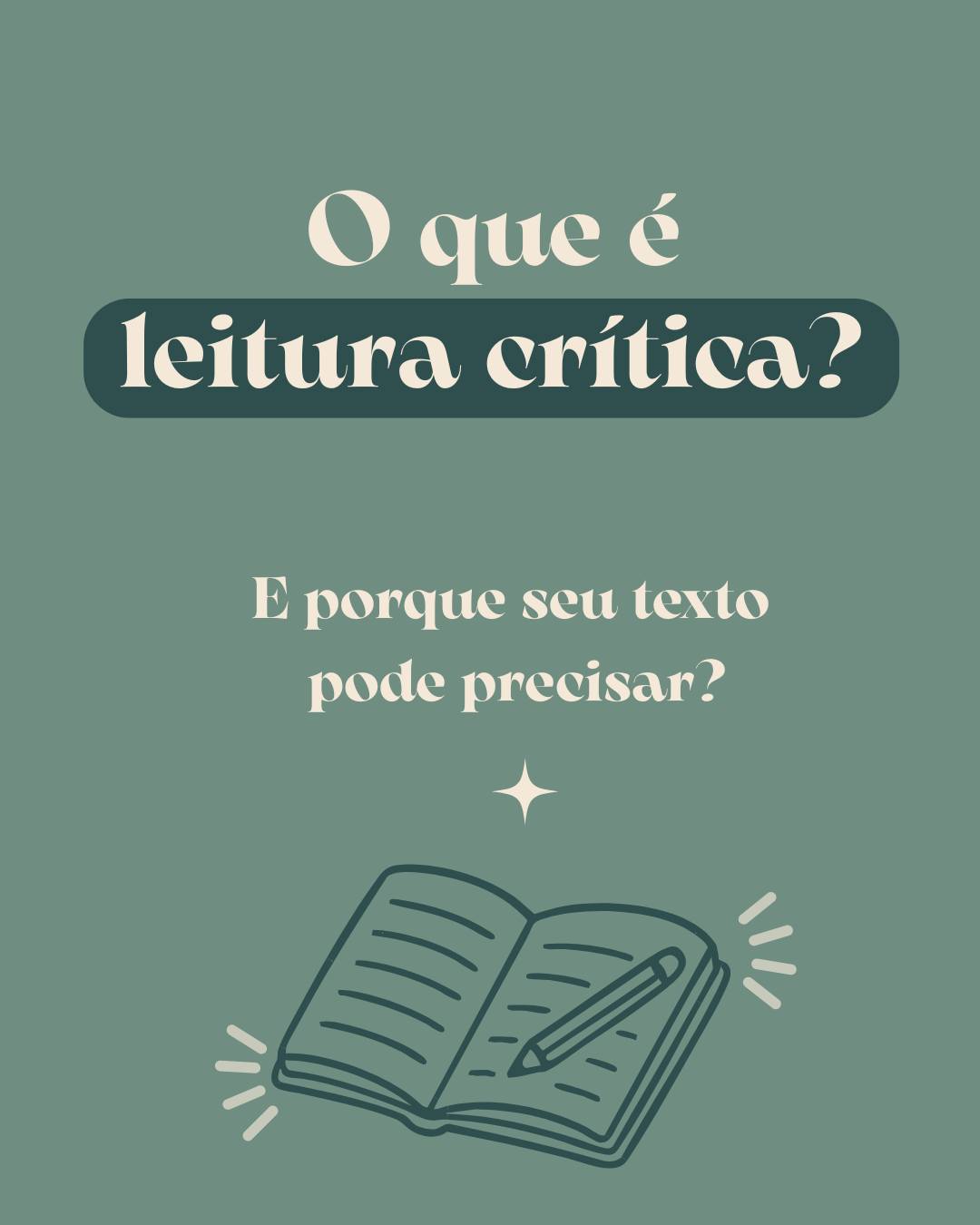Leitura crítica não é só “opinião sobre o seu texto”.
É uma análise técnica da sua história, olhando para estrutura, ritmo, personagens, coerência e tudo que sustenta a narrativa.
O objetivo não é reescrever por você.
É te mostrar onde ajustar e por quê.
Porque, na maioria das vezes, o problema não está na ideia, está na forma como ela foi construída.