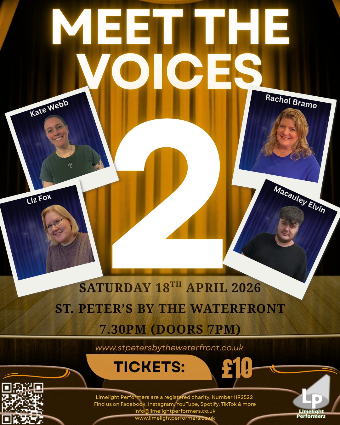 🎭Meet The Voices🎵
With our 2026 concert only 2 days away we thought we
would shine a spotlight on some new faces to our Limelight family as well as some familiar faces! We asked our voices to share what they enjoyed so much about
Community Voices!
🎭Rachel Brame
"I am incredibly grateful and proud to be part of this singing group. The passion for musicals here is truly contagious, and I’m so excited to be performing in my second concert. Singing together and creating those harmonies gives me goosebumps every time.
You’re going to love One Day More — it’s such a powerful piece! What makes this group so special is how we support and believe in one another.
Thank you all for being part of this journey. Come and watch us — we’d love to share it with you!"
🎭Kate Webb
"I'm new to this incredible group of welcoming singers and have had such fun rehearsing our diverse range of songs with them.
Initially, I absolutely loathed the Jersey Boys medley, as I disliked all the elongated vowel sounds. But having listened to how Frankie sings it, I relaxed into the vibe of the piece and it's now actually one of my favourites; along with the Les Mis medley.
Thank you for making me feel so welcome and included."
🎭Macaulay Elvin
"I love being a part of Limelight Voices this has been a wonderful journey working together for this show celebrating the love and passion we have for the theatre.
Limelight Voices isn’t just a group; it’s a family built on trust, creativity, and the joy of performing. Every time I step into that space, I’m reminded why I love it: the connection, the challenge, the music, and the feeling of belonging to something that shines.
But what truly makes it meaningful is the people. There’s an energy in the room when we come together—a mix of laughter, focus, and shared passion. Everyone brings their own spark, and somehow those sparks turn into something bright and unforgettable. Being surrounded by people who care about the craft as much as I do pushes me to grow, to try new things, and to show up as the best version of myself."
📍 Venue: St Peter’s by the Waterfront, Ipswich
🎟️ Tickets: £10
#MusicalTheatre #limelightcommunityvoices