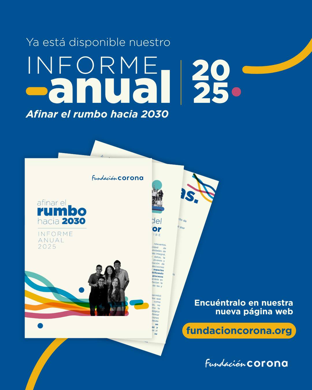 Ya está disponible nuestro Informe Anual 2025: Afinar el rumbo hacia 2030 🌱
Un año de transición en el que consolidamos aprendizajes, reconocimos desafíos y avanzamos con mayor claridad y coherencia en nuestro camino de impacto hacia el 2030.
Este informe, junto con nuestra nueva página web, reúne lo que nos mueve: la estrategia que guía nuestro trabajo, las iniciativas que impulsamos y las alianzas que construimos para fortalecer los sistemas que generan oportunidades para las juventudes en Colombia.
📄✨ Conócelos y explóralos en nuestra nueva página web.
🔗 Link en la biografía