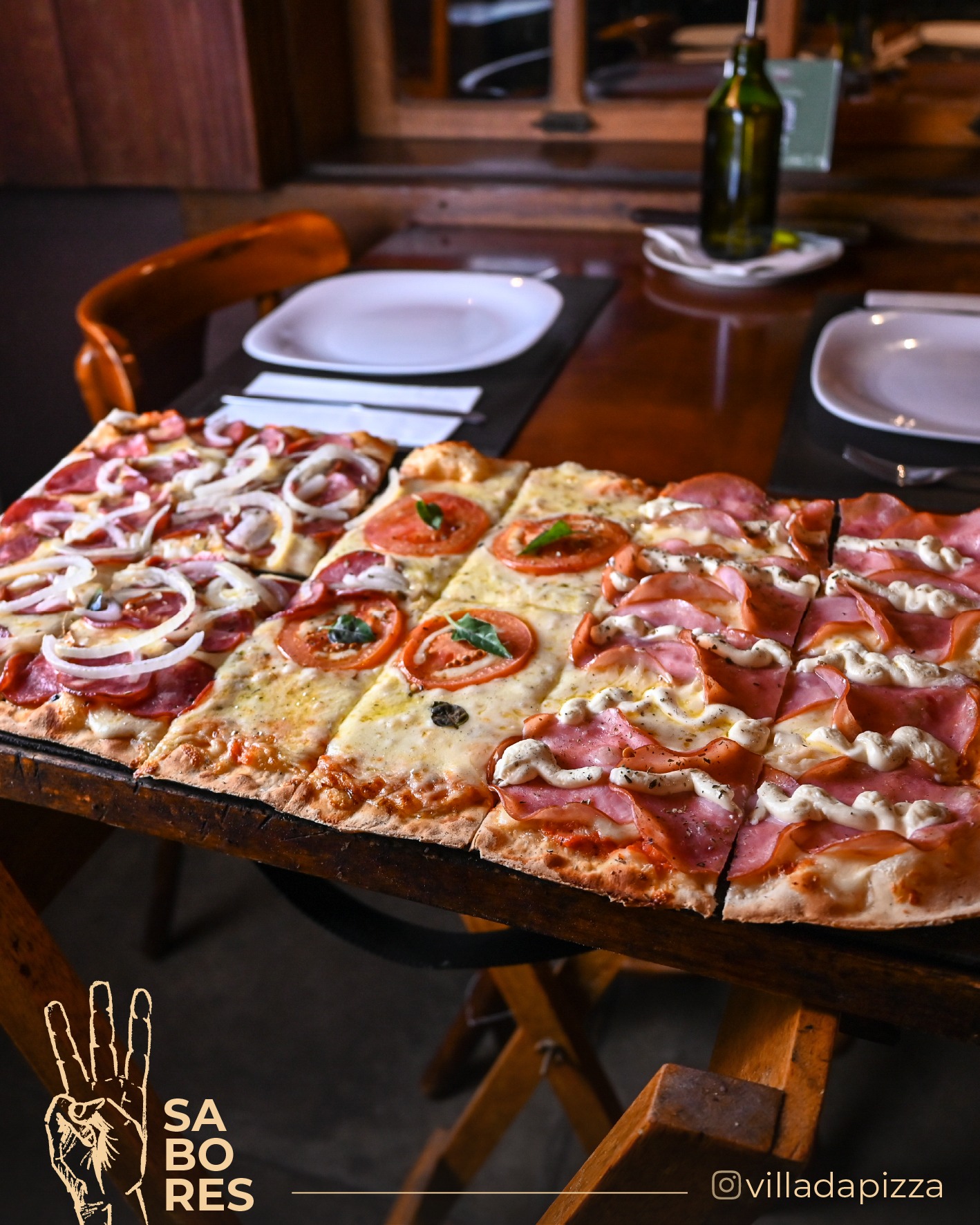 Para o domingo ficar especial basta escolher 3 sabores da Villa!