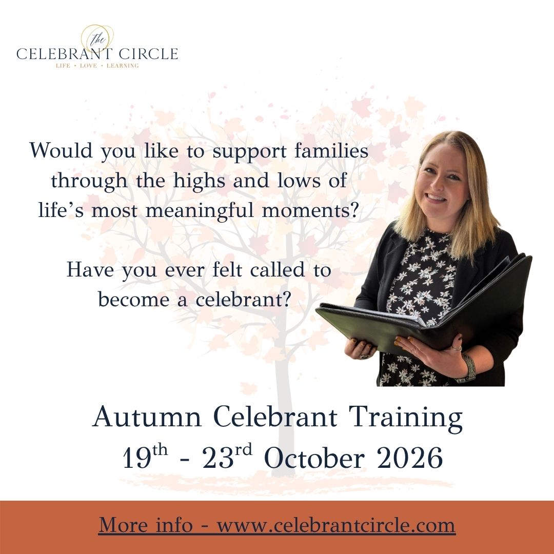 What if your work could truly celebrate every stage of life?
The Celebrant Circle is delighted to introduce our 5-Day Professional Celebrant Training Course.
This immersive experience will give you everything you need to begin your journey as a confident, professional celebrant.
💛 Learn the foundations of being a family celebrant
💛 Create meaningful, inclusive ceremonies, from adoption to trans-identity celebrations
💛 Build real skills in writing, delivery, marketing & business
💛 Gain the confidence to launch your own celebrant business
This is more than training, it’s a supportive, inspiring space where you’ll grow, connect, and discover what you’re truly capable of.
Yes, it’s full-on.
Yes, it’s immersive.
And, yes… It’s worth it.
Join us and take your first step into a career that truly makes a difference.
Cheryl did, and she loves being a celebrant.
⛓️Visit Celebrant Circle online to find out more
#CelebrantCommunity #CelebrantTraining #CelebrantCircleUK #ProfessionalCelebrant