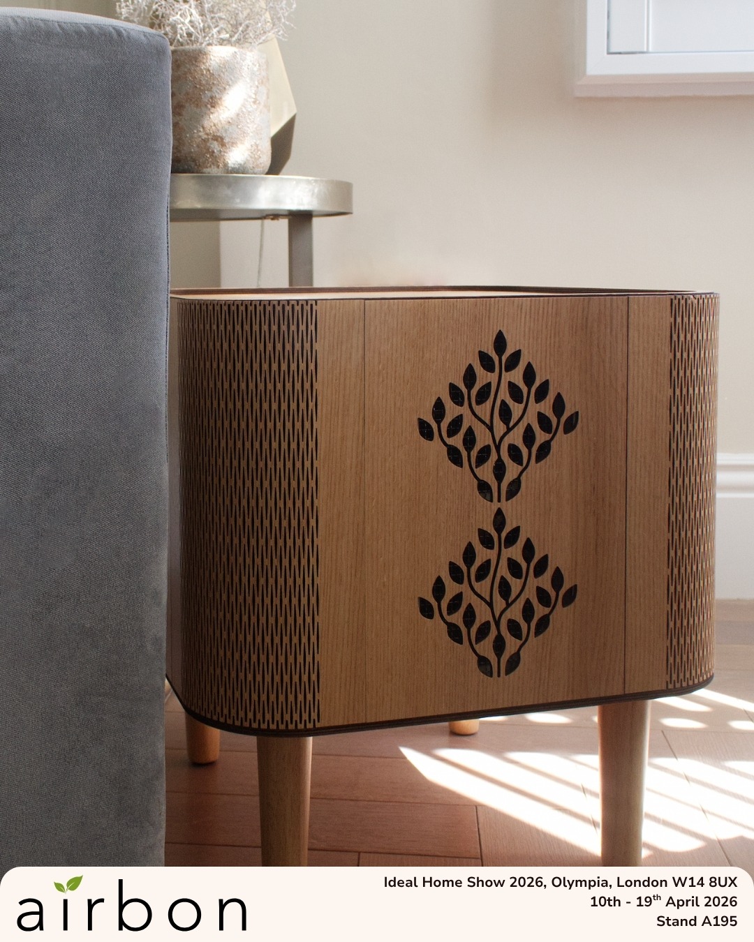 Meet the Aura ✨
Available in three veneered wood: Linden/ Lime, Oak and Walnut
Pre-order now for delivery in June 2026 and save 25% on RRP, offer available till 30th April 2026.
In frame: Aura Oak
Shoot Location: @kensal_house_location_house
#BreatheAirbon #Airbon #IdealHomeShow2026 #AuraSeries #Oak