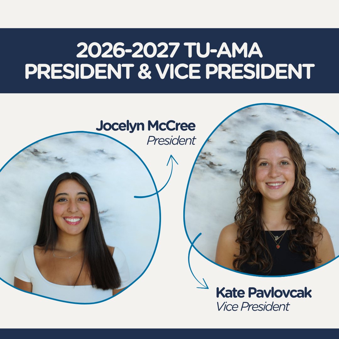 We’re excited to officially announce the President and Vice President for the 2026–2027 TU-AMA Executive Board!
Please join us in congratulating our new leadership as they prepare to lead, inspire, and elevate our chapter in the year ahead.
We can’t wait to see all that you accomplish⭐
#TUAMA #TempleAMA #StudentLeadership #NewBeginnings #TempleUniversity #AMA