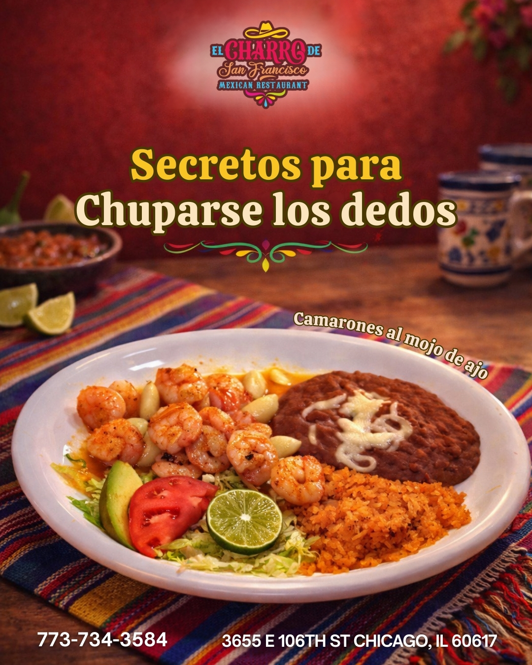 When the craving calls for something special, these garlic‑butter shrimp arrive with an aroma that pulls you in and a flavor that makes you clean the plate.
Juicy, full of seasoning, and served with the perfect combo: rice, beans, avocado, and freshness in every bite 😋😇🍤
Come get yours before it’s gone
3655 E. 106th St., Chicago, IL 60617 (773) 734-3584
#shrimpfood #elcharrodesanfrancisco #mexicanfood #camarones🍤 #chicagorestaurant
