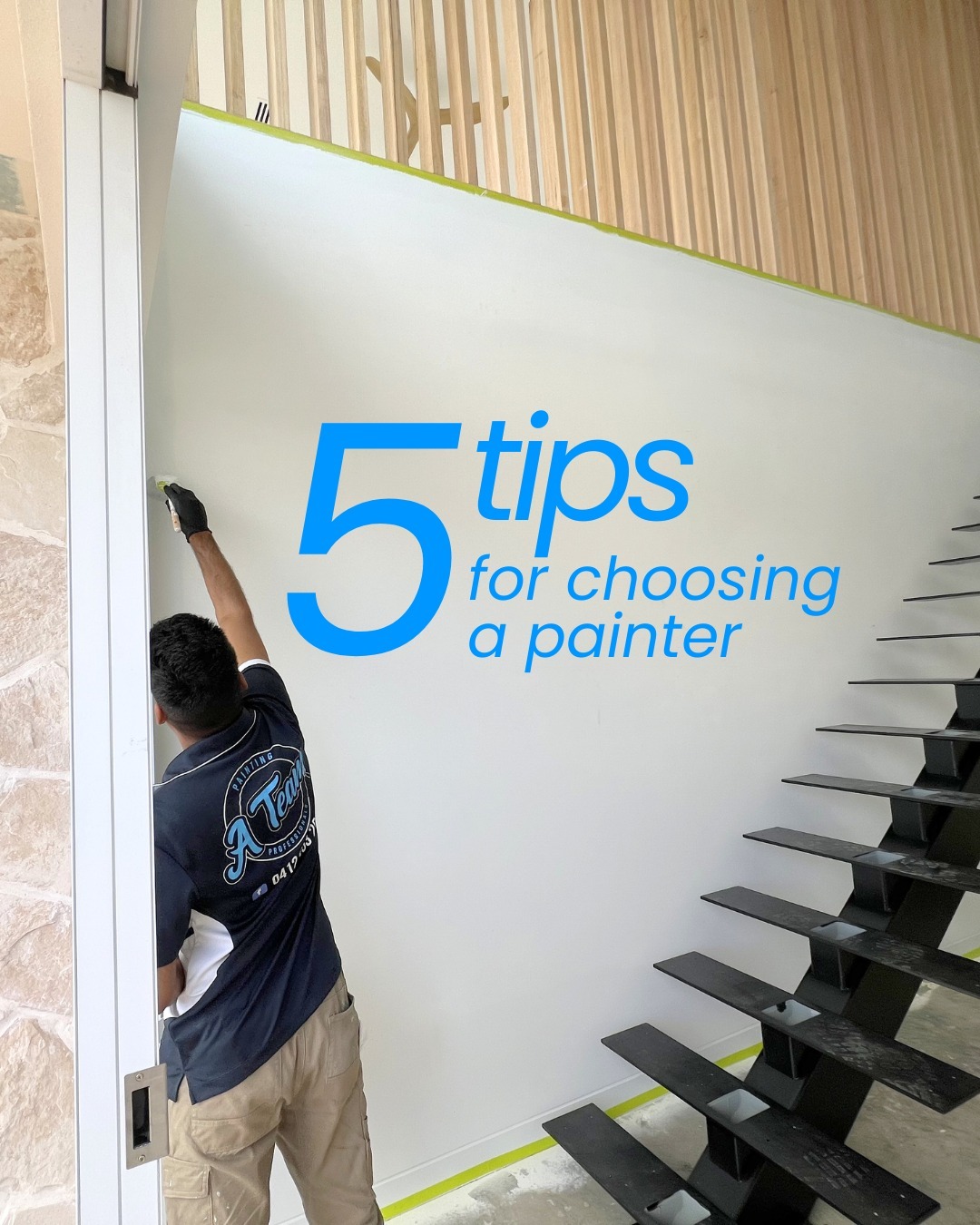 Building or renovating? Not all painters deliver the same result, and the difference shows in the details.
1. Preparation is everything
A quality finish always starts with proper prep work, not just the final coat.
2. Review past work
Look for consistency across multiple projects, not just one standout job.
3. Use of quality products
Good painters use proven systems that last, not shortcuts.
4. Attention to detail
Sharp lines, clean finishes and no shortcuts separate good from great.
Trust and communication
5. Choose a team that is reliable, professional and easy to work with from start to finish.
Contact A Team Painting today to get your project rolling!