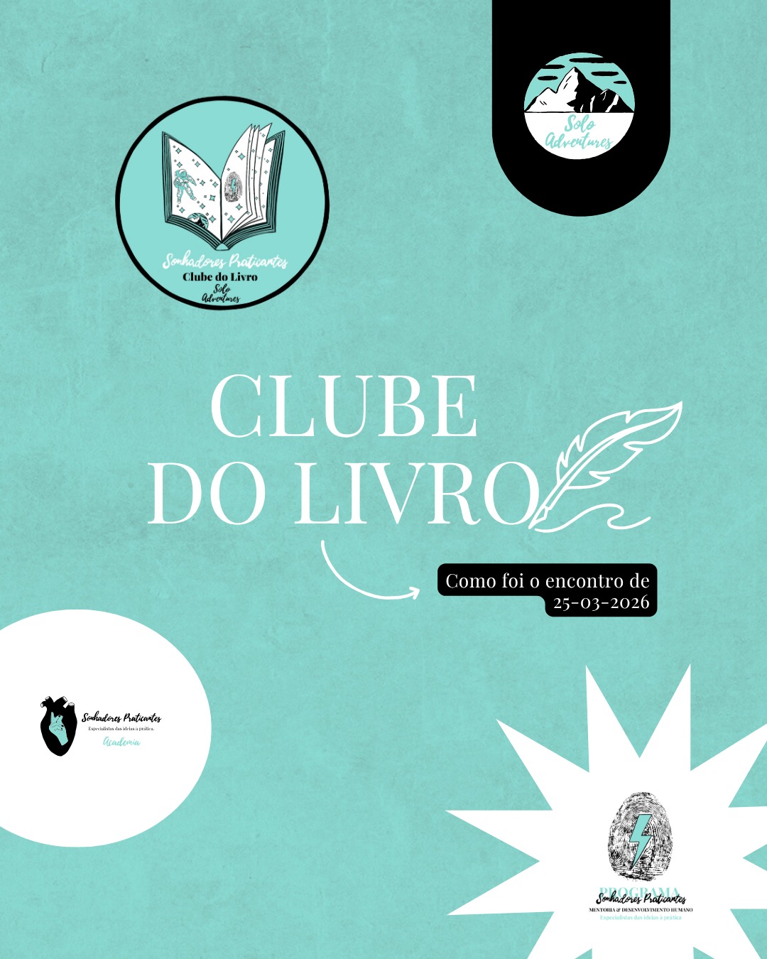 📚💙 Quando lemos juntos, conhecimento se torna comunidade.
Em março, realizámos mais um encontro do Clube do Livro da Solo Adventures, dedicado à partilha e ao debate sobre Filha da Louca, de Maria Francisca Gama.
Foram dois meses de leitura, reflexão e conversas profundas, que culminaram num encontro marcado por emoções, diferentes perspetivas e uma troca genuína de experiências.
Acreditamos que os livros têm um poder único: aproximar pessoas e criar espaços seguros de partilha e reflexão sobre temas como o desenvolvimento humano, a saúde mental e o bem-estar emocional.
E a nossa jornada continua.
📚 O próximo livro já foi escolhido:
A Biblioteca da Meia-Noite, de Matt Haig.
Estamos entusiasmadas por continuar esta viagem literária — com novas histórias, novas reflexões e novas vozes.
💭 Já leste algum destes livros?
Partilha connosco a tua experiência nos comentários.
Considera fazer parte de nosso Clube do Livro.
👉 https://forms.gle/RX1nh4oLqW8iaUJ59
#clubedolivro #filhadalouca #desenvolvimento