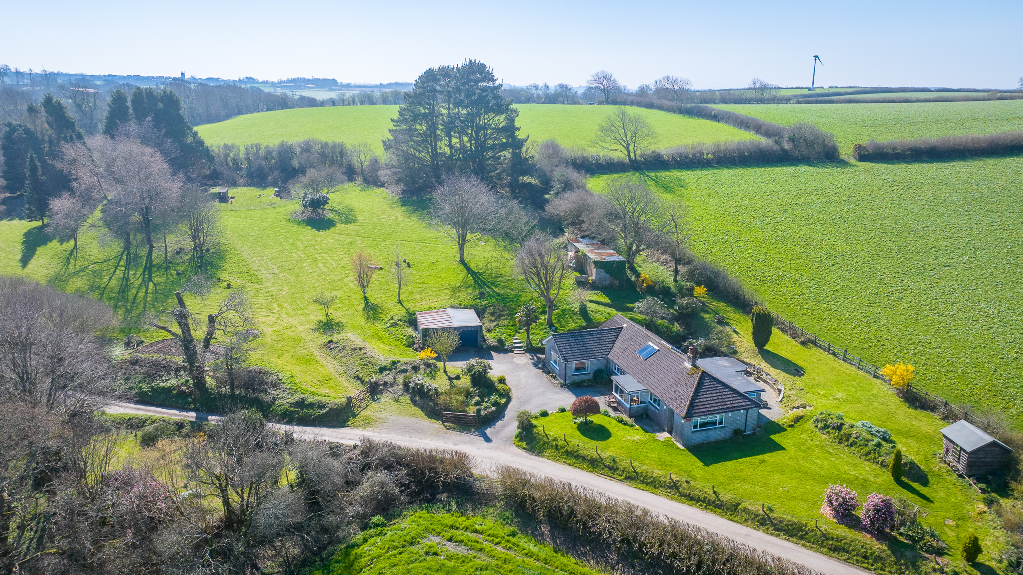 📸 Another fantastic property shoot captured from above recently, and this one really stands out.
Set in a peaceful rural location with breathtaking countryside views, this beautiful detached bungalow sits within twelve acres of stunning gardens and paddocks 🌿🏡 The aerial shots really help showcase the scale of the grounds, from the magnificent landscaped gardens and ponds to the surrounding pasture land.
Always a pleasure capturing unique properties like this and showing them from a perspective that truly does them justice.
#DronePhotography #AerialPhotography #PropertyPhotography #CornwallHomes #CountrysideLiving #DroneShots #RuralProperty #EstatePhotography