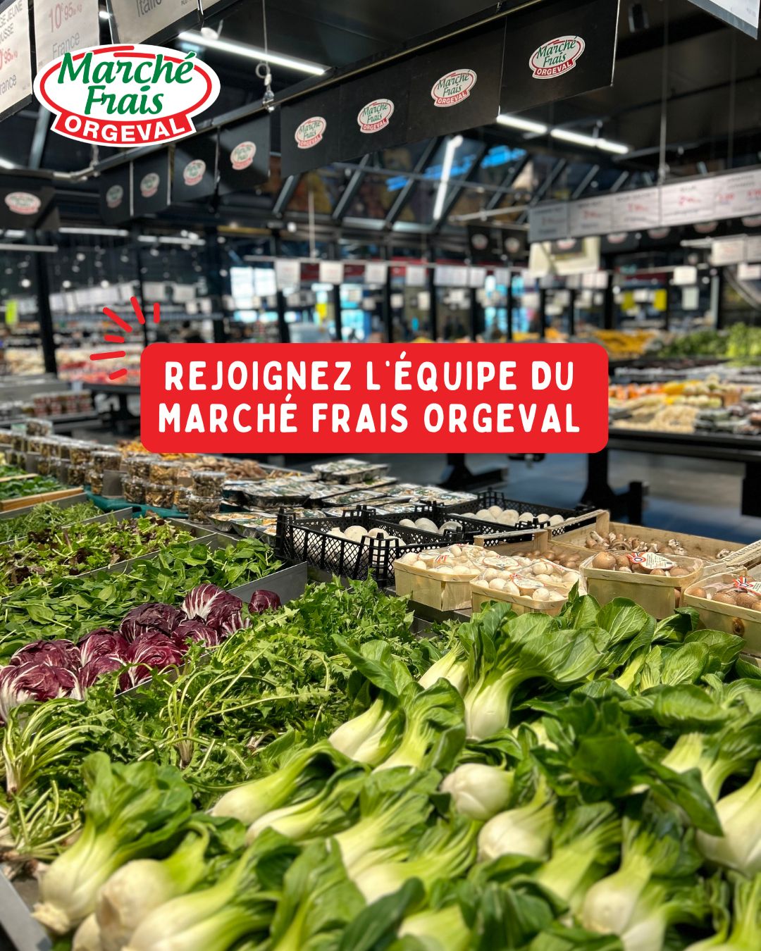 Rejoignez l’équipe du Marché Frais Orgeval!💪
Le magasin continue d’évoluer et nous recrutons pour renforcer l’équipe.
Nous recherchons actuellement:
➡️des employés libre-service
➡️des hôtes et hôtesses de caisse
Vous êtes motivé(e), dynamique et aimez le contact avec les clients ?
Ou vous connaissez quelqu’un que cela pourrait intéresser ?
Envoyez-nous votre candidature à recrutement@marchefraisorgeval.fr ou venir directement vous présenter en magasin avec votre CV et lettre de motivation.
Au Marché Frais, nous savons que la qualité d’un magasin passe aussi par les personnes qui y travaillent et l’accueil réservé aux clients chaque jour.😉
L’équipe Marché Frais Orgeval
#orgeval #recrutement #yvelines #emploi #fruitsetlegumes