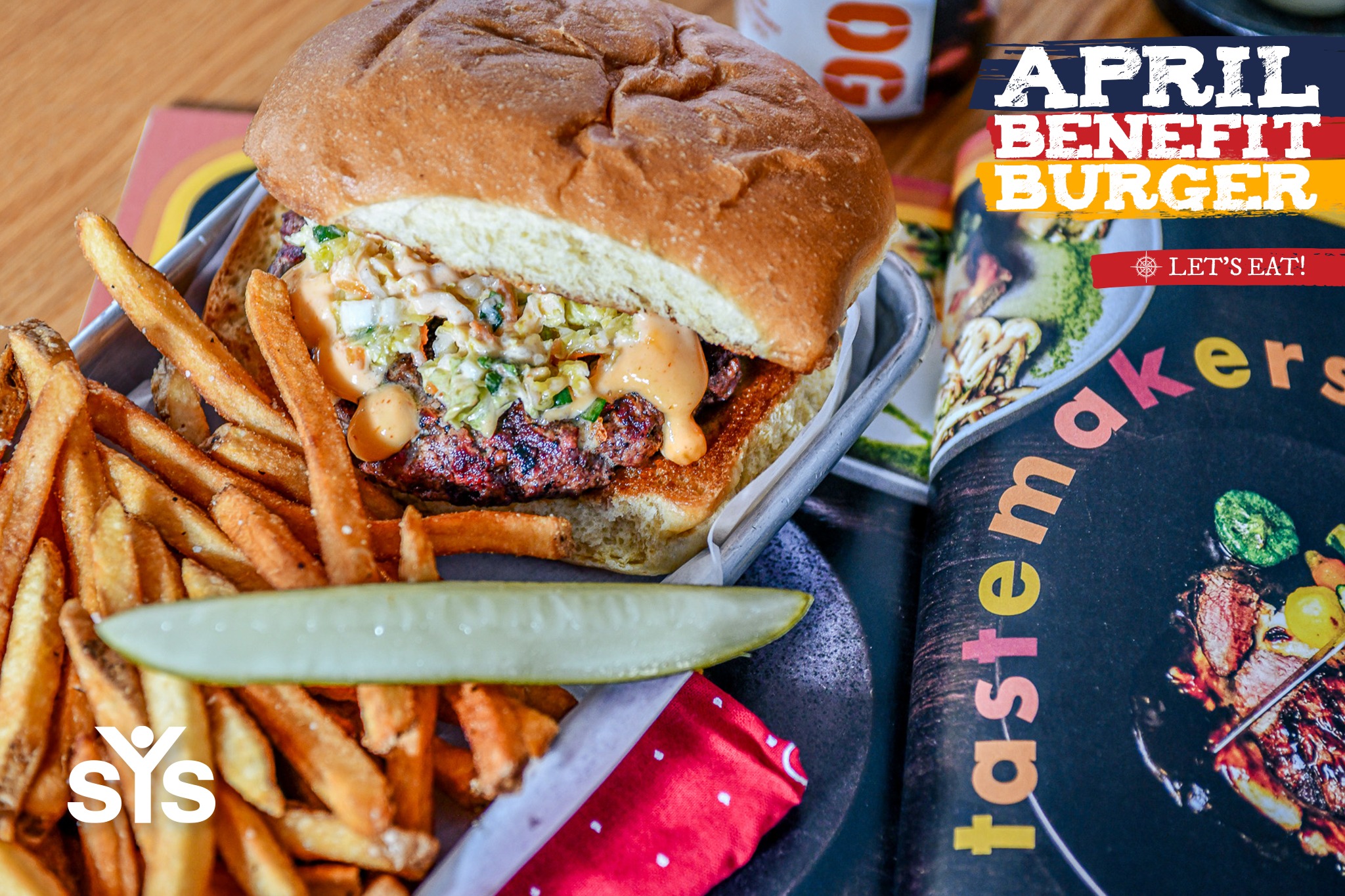 This isn’t just a burger. This is a cross-cultural flavor bomb of textures, tastes, and temperatures. Do yourself a favor and skip the drive-thru tonight, while supporting local eats, and, of course, @ysswheeling!