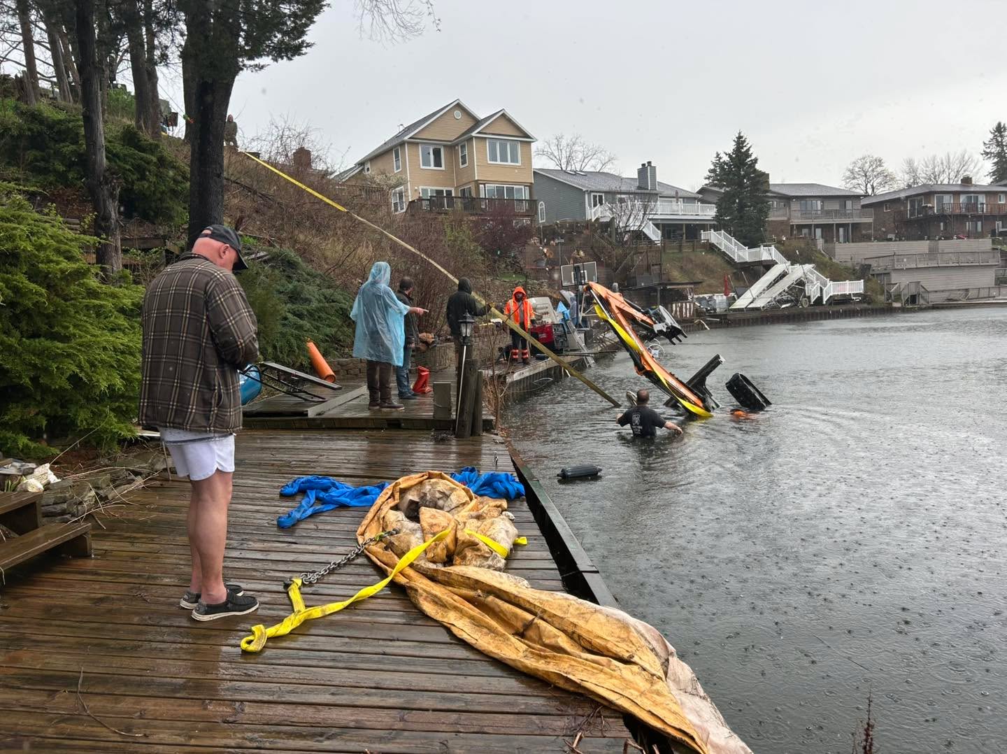 Yesterday I had an interesting job quite far from me. After diving in Port Huron, I drove to Lake Colombia, in the Irish Hills area. A marine construction company had a barge tip, and several pieces of large equipment fell off, including a small excavator, a welder, a hammering tool, and a cylinder of welding gas. I found everything, plus a pair of reading glasses that was resting on the turned-over excavator, and a pair of sunglasses next to it. A tow truck company ran their cable down the steep hill, and a couple of workers in a canoe helped me out, handing me the straps and showing me the area.
.
.
#recoverydiving #lakestclair #greatlakesstate #porthuron #blackriver #stclairshores #clintonriver #harrisontownship #boattown #algonac #stclair #metrobeach #michiganboating #puremichigan #michiganmarinas #metaldetector #safeharbormarinas #boatmichigan #stclairriver #irishhillsmichigan