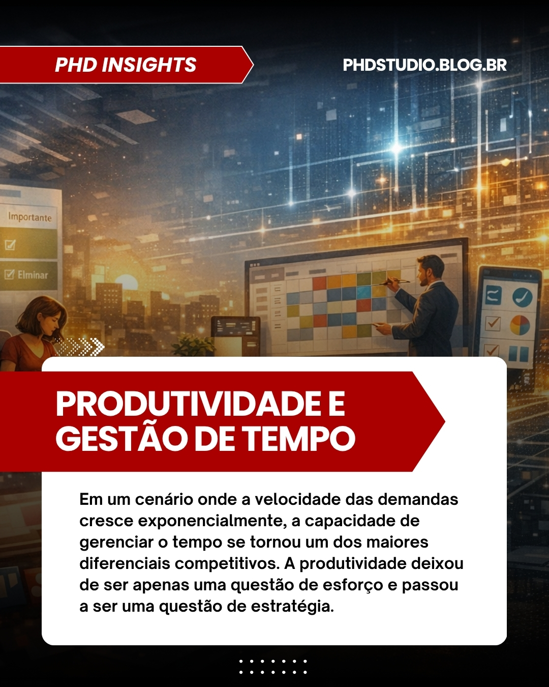 Quer transformar sua rotina em resultados? Técnicas como Pomodoro, Matriz de Eisenhower e Time Blocking podem ser o divisor de águas.
Link in Bio — descubra como priorizar tarefas, evitar sobrecarga e manter equilíbrio.
#produtividade #gestãodetempo #foco #mindset #hábitos #phdstudio