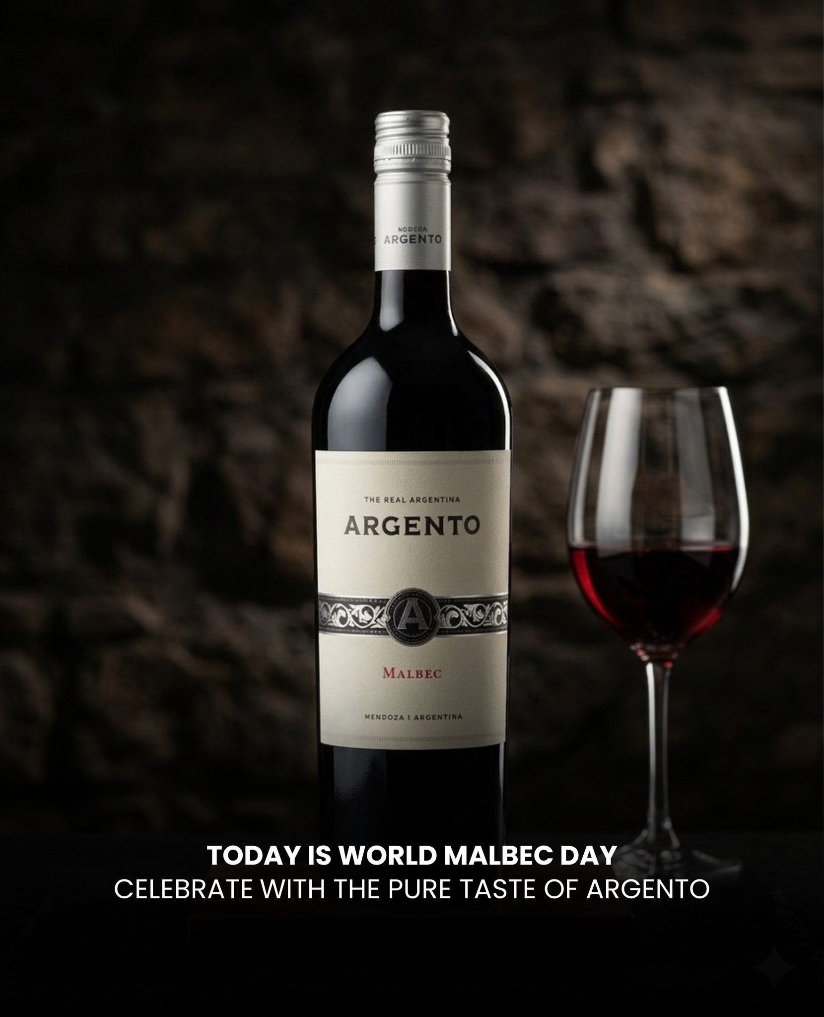 How are you raising a glass for World Malbec Day? For us, it’s always Argento Malbec - the true spirit of Mendoza. 🍷🇦🇷
( World Malbec Day, Malbec Day, Malbec, Argento, Argento Malbec, Argentina, Argentina Wines, Argentina Wines In India, Best Malbec India, Best Malbec Available in India, Ace Your Wine Game, Ace Beveragez )