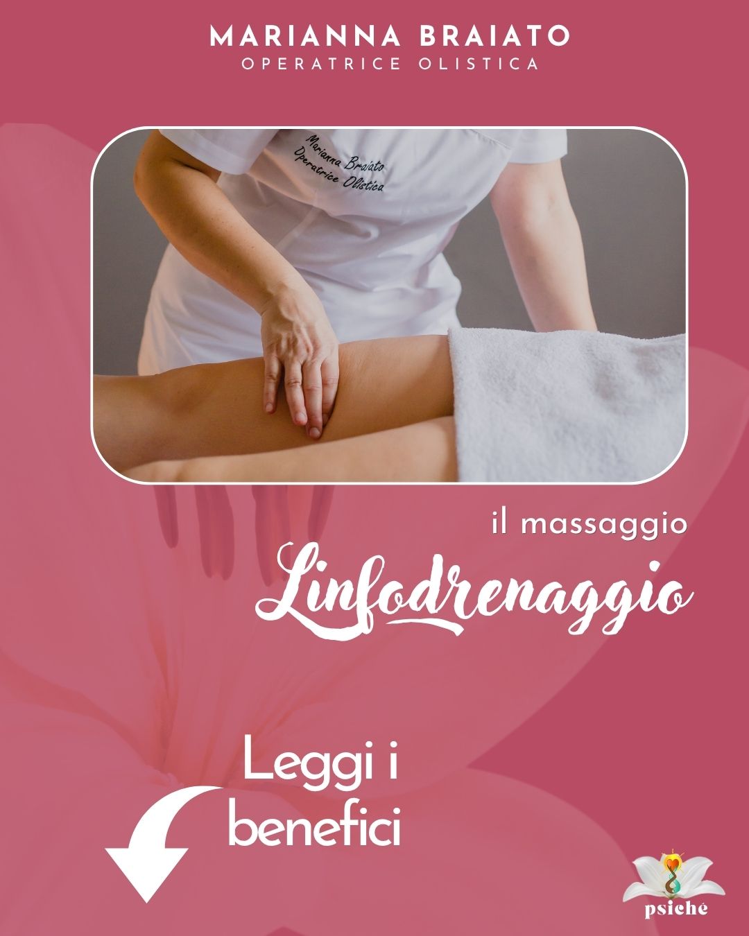 🌊 𝙇𝙞𝙣𝙛𝙤𝙙𝙧𝙚𝙣𝙖𝙜𝙜𝙞𝙤 𝙑𝙤𝙙𝙙𝙚𝙧
𝘋𝘳𝘦𝘯𝘢, 𝘈𝘭𝘭𝘦𝘨𝘨𝘦𝘳𝘪𝘴𝘤𝘦 𝘦 𝘋𝘦𝘱𝘶𝘳𝘢 𝘪𝘯 𝘱𝘳𝘰𝘧𝘰𝘯𝘥𝘪𝘵𝘢̀.
E’ un Trattamento molto delicato che stimola, pulisce ed accelera il sistema linfatico, favorendo l'eliminazione di tossine e riducendo gonfiori e ritenzione idrica.
Il linfodrenaggio Vodder conosciuto anche come linfodrenaggio manuale, dona:
- effetti rilassanti
- l’eliminazione delle tossine
- l’eliminazione liquidi in eccesso.
Ciò lo rende un trattamento ricercatissimo tra gli sportivi e chi soffre di cellulite o altri disturbi circolatori o di origine traumatica utile per liberarsi dalla pesantezza degli arti inferiori o superiori o trovare sollievo da infiammazioni e edemi.
Hai bisogno anche tu di leggerezza nelle tue gambe? Ti senti stanca/stanco a causa di Influenze recenti?
Chiedici info per sapere come Marianna può esserti di aiuto, o prenota il tuo Massaggio.