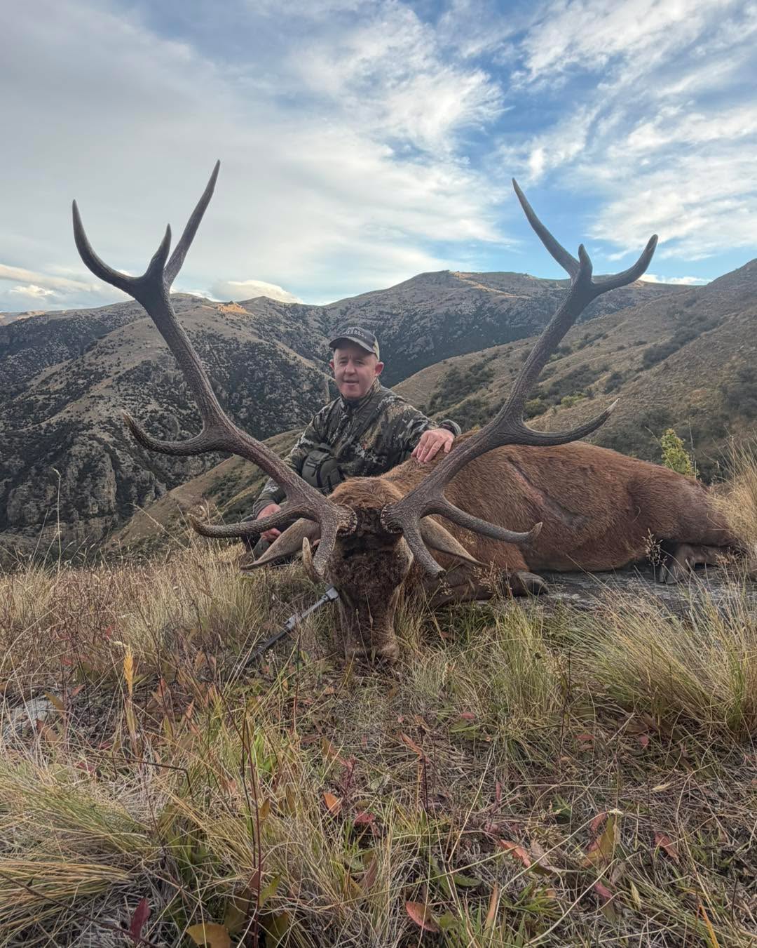 What a thumper of a freerange Otago Redstag for Richard, cheers mate #freerangehunting #redstaghunting #redstags #otagohunting