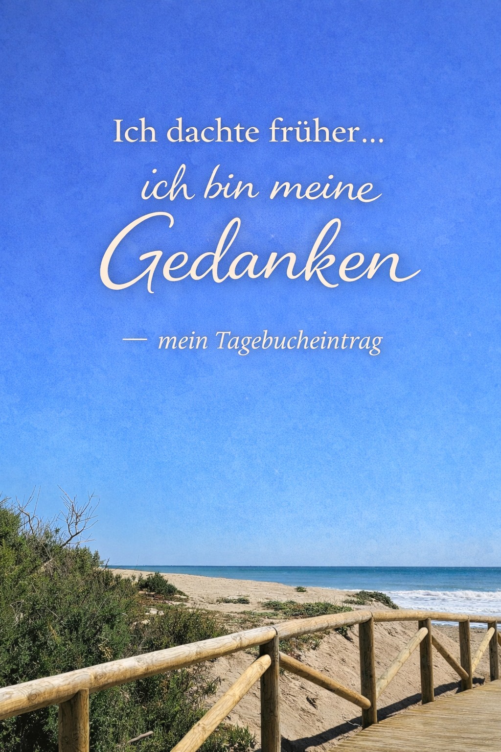 Geht es dir auch so?
Ich dachte früher… ich bin meine Gedanken.
Ich habe alles geglaubt, was in meinem Kopf passiert ist.
„Ich bin nicht gut genug.“
„Ich bin noch nicht so weit.“
„Andere sind besser als ich.“
Und weißt du, was passiert ist?
Ich habe mein ganzes Leben danach ausgerichtet.
Kleiner gedacht.
Mich zurückgehalten.
Mich selbst sabotiert.
Bis zu diesem einen Moment…
…in dem es plötzlich still wurde.
Und ich zum ersten Mal gemerkt habe:
Das bin nicht ich.
Das sind nur Gedanken.
Und in dieser Stille war etwas ganz anderes:
Klarheit.
Ruhe.
Ich.
Und vielleicht spürst du gerade genau das auch…
Dass da mehr ist in dir.
Etwas, das nicht zweifelt.
Etwas, das weiß.
Was hält dich gerade fest?