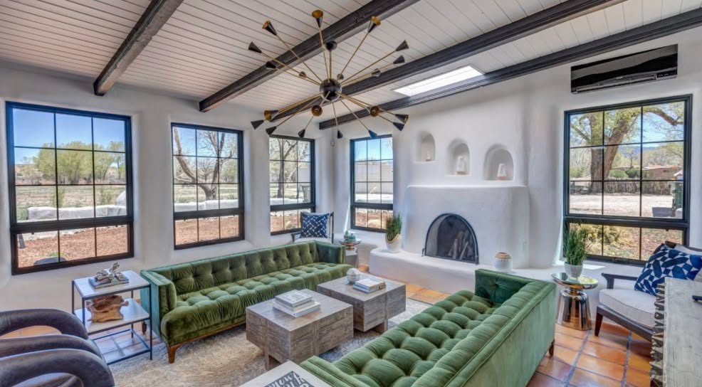 Situated on over eight acres of pristine valley lands, Gem Hacienda offers the quintessential New Mexican experience, combining the area’s natural beauty with traditional adobe architecture, luxurious amenities, and activities for every season. Gem Hacienda’s ideal location is close to Taos Plaza, which features a variety of art galleries, restaurants, and quaint shops, while views of Taos Mountain and roaming wildlife set the scene for a secluded mountainside sanctuary. It serves as the perfect setting for gathering friends, families, or any group seeking a tranquil getaway.
At Gem Hacienda, true luxury comes from knowing that every detail has been thoughtfully handled by the dedicated concierge. Special requests, wine and grocery deliveries, plus activities and more are all arranged beforehand, providing guests with the peace of mind to relax during their vacation. Gem Hacienda is viewed as a place where white glove service is executed in an approachable, relaxing manner, with no pretenses needed.
Ask us for details info@dominiquedebay.com or phone us at 1-212-752-1416 and Whatsapp 1-917-940-2407 #Dominiquedebaycollection @GemHacienda also consider @MeadowstoneManor @SeaPalmsEstate @seaoatscaptivaisland