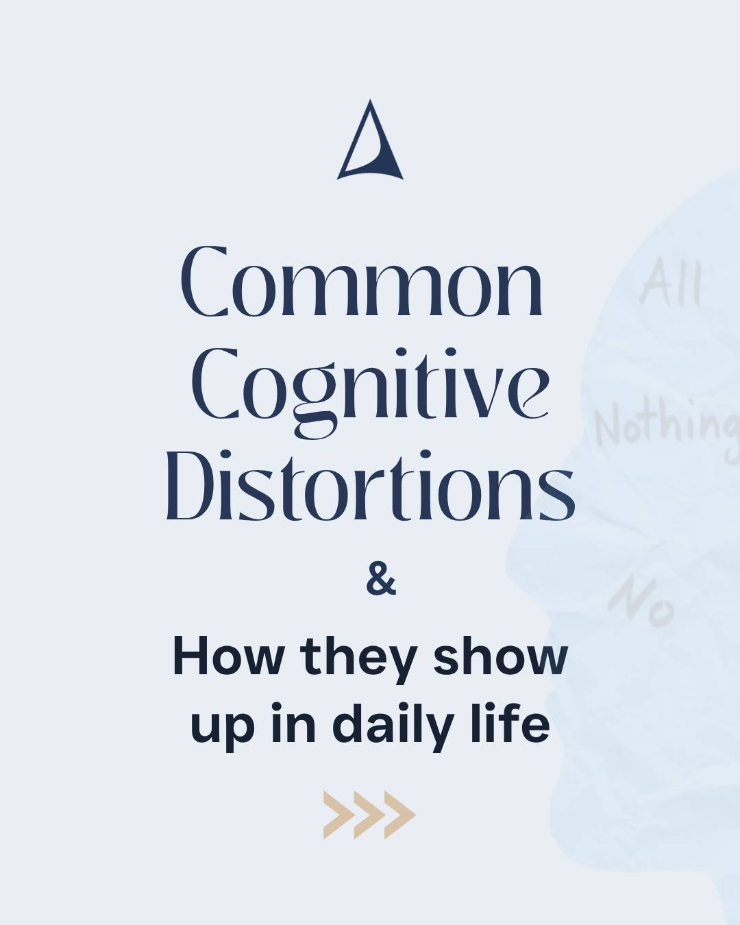 Distortions feel completely true in the moment, that's what makes them powerful. They're not signs of weakness or irrationality; they're patterns the brain develops, often as shortcuts or protective mechanisms.
The good news is that awareness is the first step to loosening their grip, which is the core principle behind Cognitive Behavioral Therapy (CBT).
Awareness is where it begins.
Therapy is where it transforms and I'd love to support you.
Book a session at 🌐 truenorththerapy.ca (link in bio)
#therapyinwistler #carolinemoris #truenorththerapy #CBT #CognitiveBehavioralTherapy