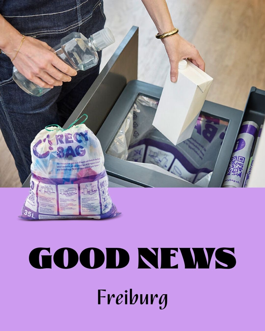 Wir wünschen dem Kanton Freiburg einen erfolgreichen Start und freuen uns über die gesammelten Getränkekartons! Die RecyBags können im Detailhandel oder bei Werkhöfen fürs Recycling abgegeben werden. 💜
@recypac_recycling
#recypac #getränkekarton #recycling #umwelt #chur #sammlung #news #tetrapakrecycling