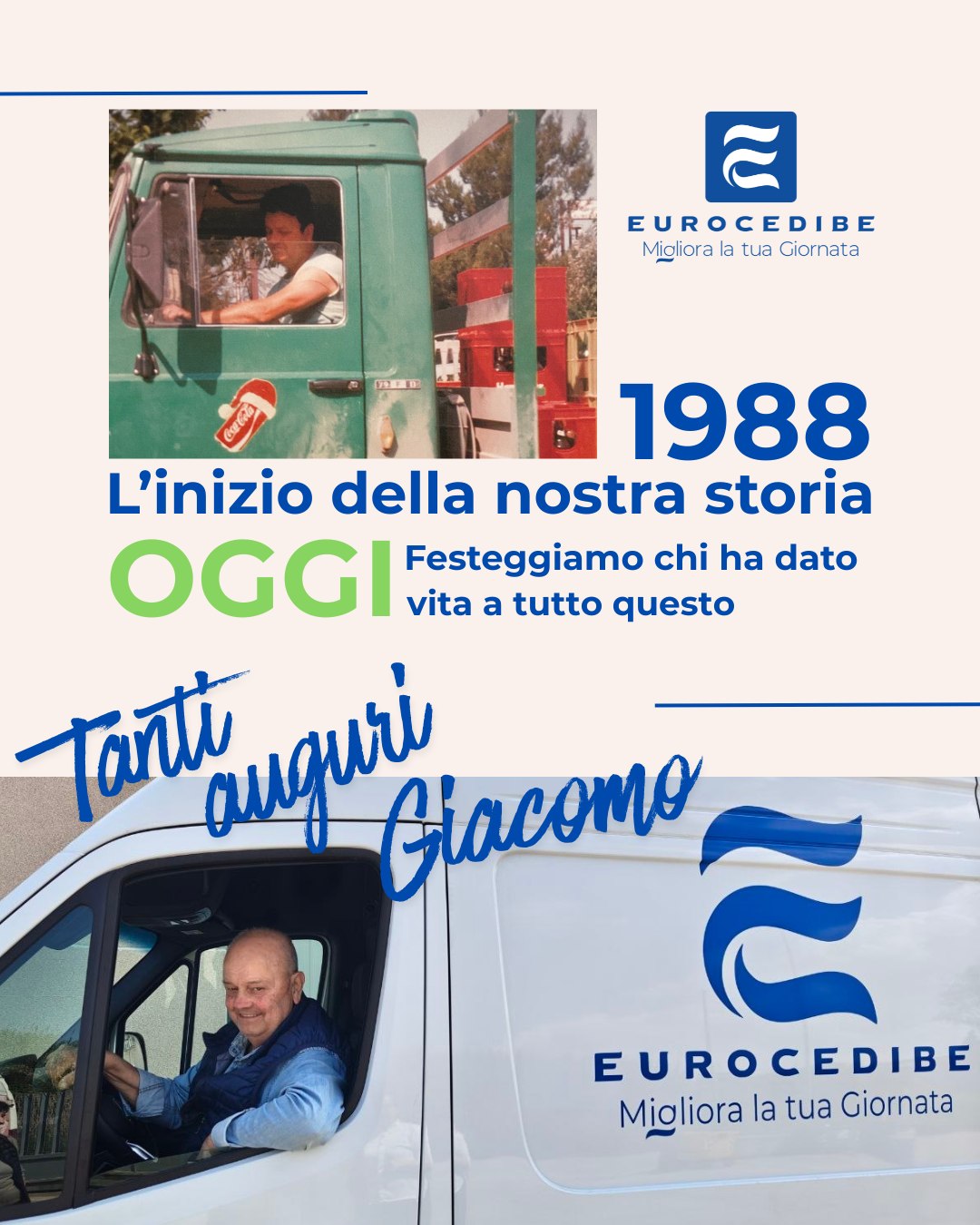1988.
Da lì è partita la storia.
Oggi festeggiamo chi ha permesso tutto questo.
Chi non ha aspettato il momento giusto, ma lo ha creato.
🎉Buon compleanno Giacomo.
🔗 https://www.eurocedibe.it/team
📞 800.943.011
✉️ info@eurocedibe.it
#Eurocedibe #GiacomoVallorani #distributoriautomaticiitalia #MadeinItaly #Caffè #marche #abruzzo #sanmarino #umbria