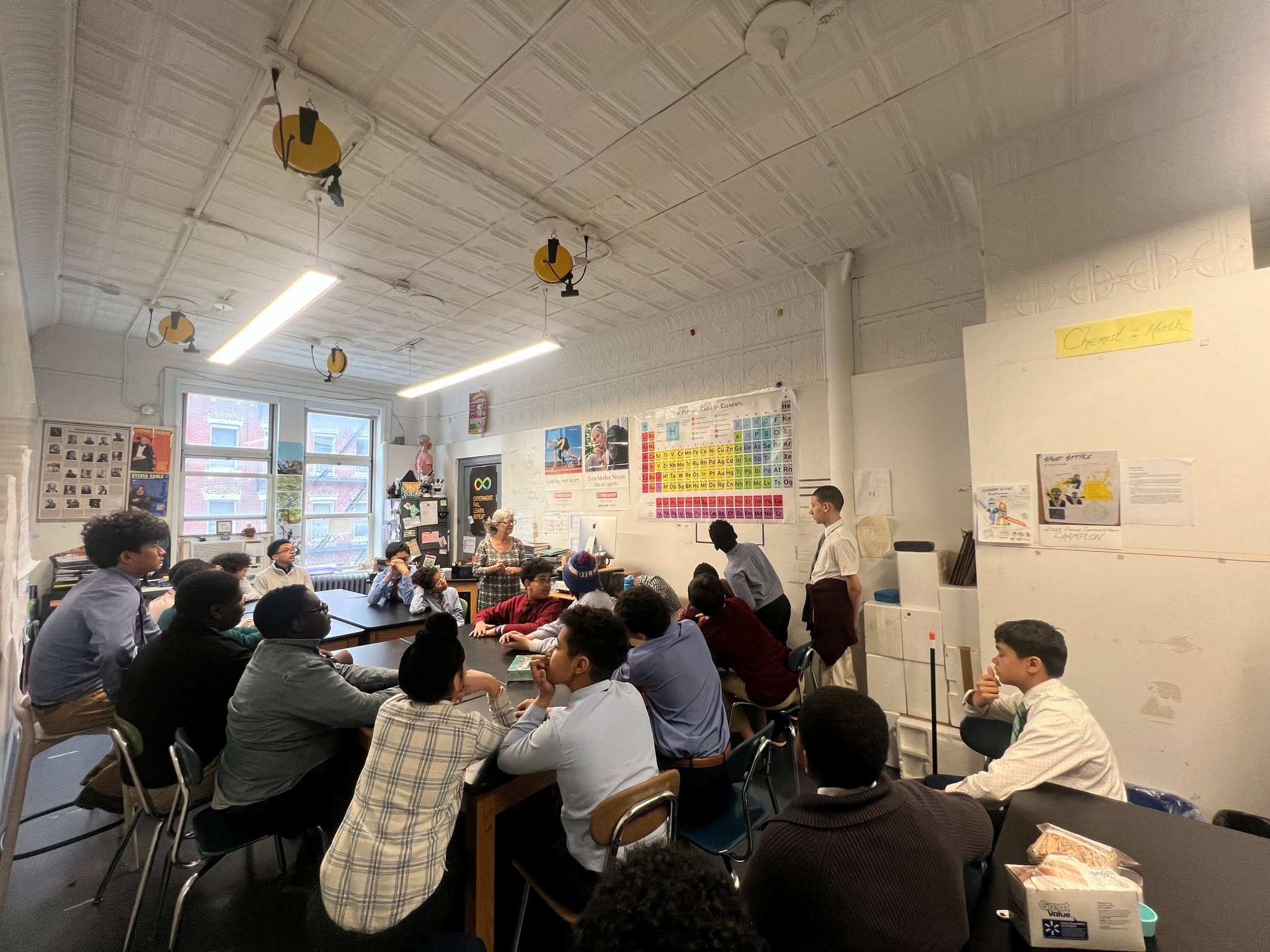The boys enjoying chemistry with Ms. Lynch! At the end of the year they will be featured in the Science Expo so stay tuned.
#haveagjaday #needblindadmission #financialaidforall