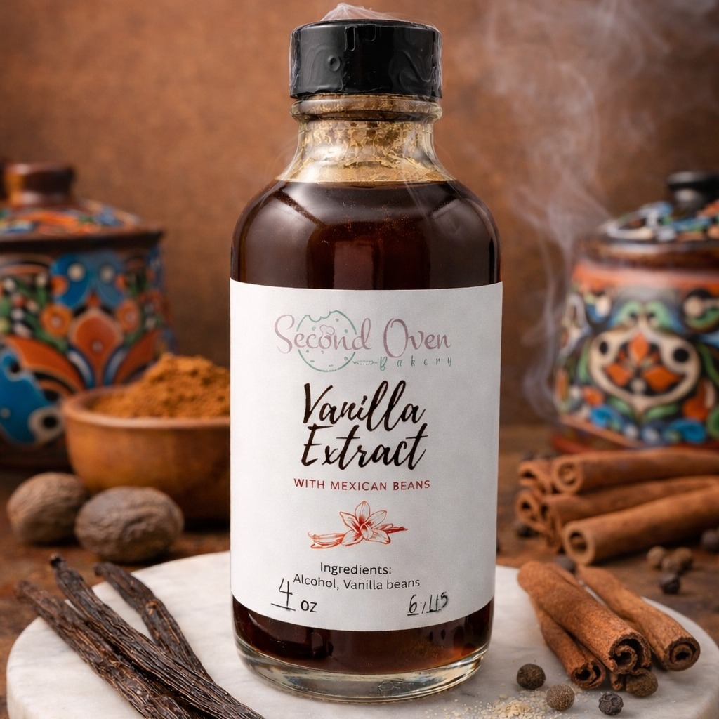 Today we are celebrating Cinco de Mayo with one of our favorites. Mexican Vanilla Extract!
Mexican vanilla is where it all began—known for its bold, smooth flavor with hints of spice and warmth.
A true classic that brings depth to every recipe 💙
#CincoDeMayo #MexicanVanilla #VanillaOrigins #BakingFromScratch #SecondOvenBakery