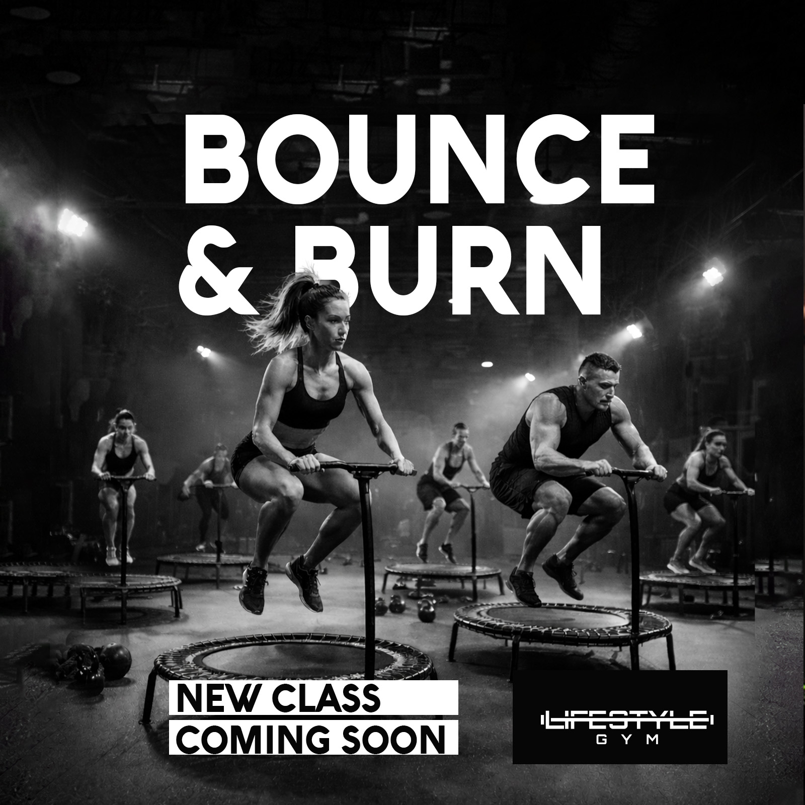 🔥 BOUNCE & BURN 🔥
Get ready to jump into the ultimate high-energy workout at Lifestyle Gym!
This exciting new class combines trampoline cardio with strength training to give you a full-body burn like never before. Whether you're looking to tone up, boost your stamina, or just have fun while working out — this class is for you.
💥 Benefits:
• Burns calories fast
• Improves balance & coordination
• Low-impact on joints (easy on knees!)
• Builds strength & endurance
• Boosts mood and energy levels
🚀 NEW CLASS COMING SOON
Stay tuned and be the first to experience the burn!
#BounceAndBurn #LifestyleGym #FitnessFun #CardioWorkout #BurnCalories #StayFit #GymLife #WorkoutMotivation #HealthyLifestyle #FitnessGoals #TrampolineWorkout