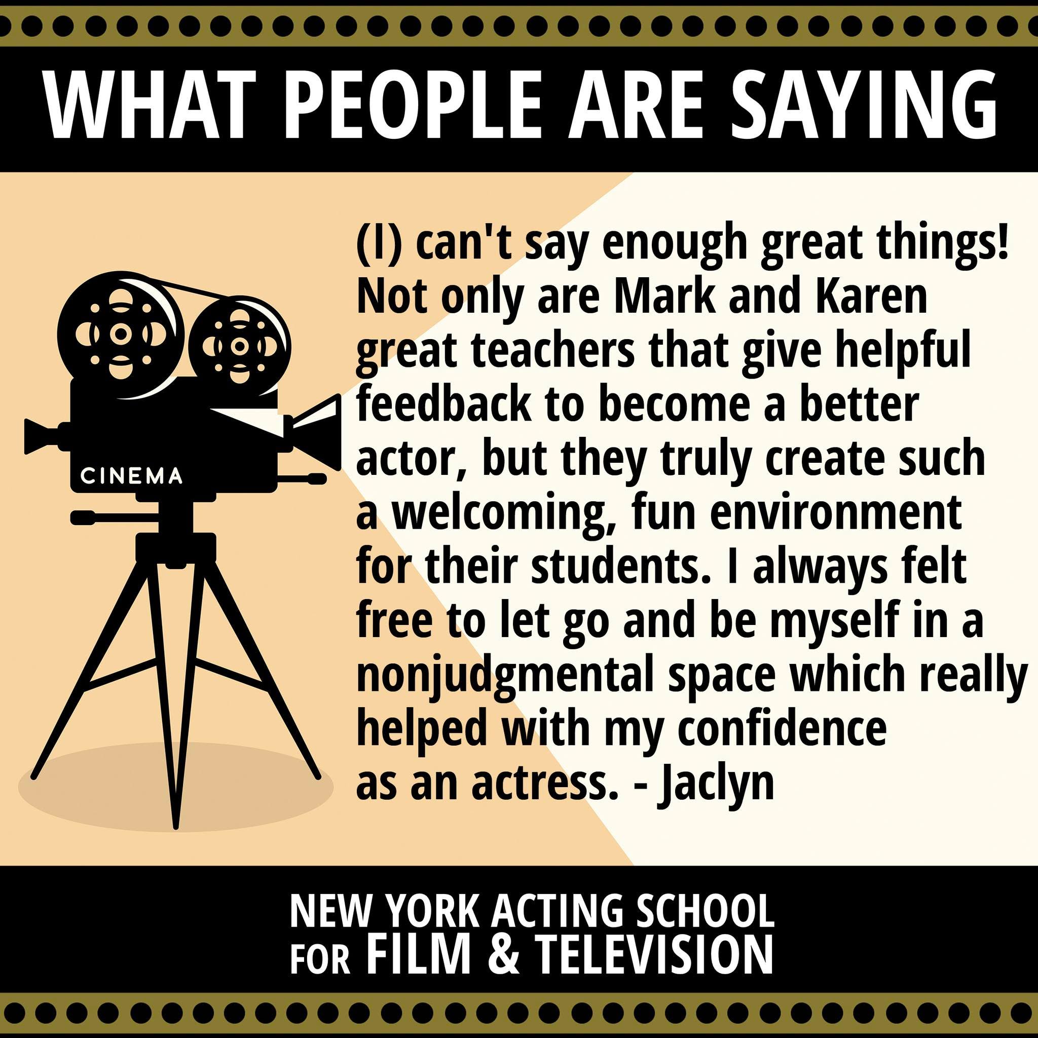 Need even more reasons to study acting with one of the best acting schools on the East Coast? Check out what our students are saying:
https://www.actingclassforfilm.com/what-people-are-saying
From beginner to seasoned professional, we have something for everyone! Reach out today to start or continue your acting journey! The school is directed by Mark Stolzenberg, Film and TV actor & Professor at The School of Drama at The New School University in NYC.
https://www.imdb.com/name/nm0831664/?ref_=fn_al_nm_1
CONTACT US FOR MORE INFO
917-797-2577
stolzfun72@gmail.com
www.actingclassforfilm.com
#bestactingclasses #bestactingschool #actingclassesnyc #actingschoolNYC
