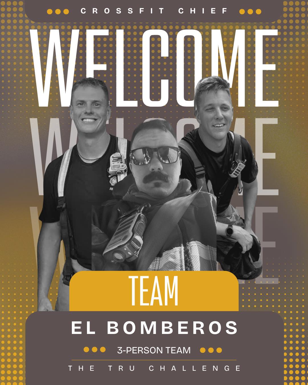 Introducing another team for the TRU Challenge at CrossFit Chief- El Bomberos! We can't wait to see them compete April 18th! Make plans to come watch our dedicated athletes. 👏