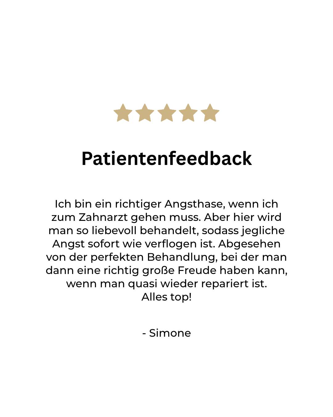 // 𝗦𝗼𝗹𝗰𝗵𝗲𝘀 𝗙𝗲𝗲𝗱𝗯𝗮𝗰𝗸 𝗯𝗲𝗿ü𝗵𝗿𝘁 𝘂𝗻𝘀 𝗯𝗲𝘀𝗼𝗻𝗱𝗲𝗿𝘀 💙
Vielen Dank für dein Vertrauen und deine ehrlichen Worte, Simone!
Gerade für Angstpatient:innen ist es uns wichtig, eine ruhige, einfühlsame Atmosphäre zu schaffen, in der man sich gut aufgehoben fühlt.
Umso schöner zu hören, dass die Angst schnell verflogen ist und du dich am Ende über das Ergebnis freuen konntest. 🦷✨
Genau dafür sind wir da.
#drmätzler #zahnarzt #dornbirn #zahnarztpraxis #zahnarztpraxisdornbirn #zahnarztdornbirn #patientenfeedback