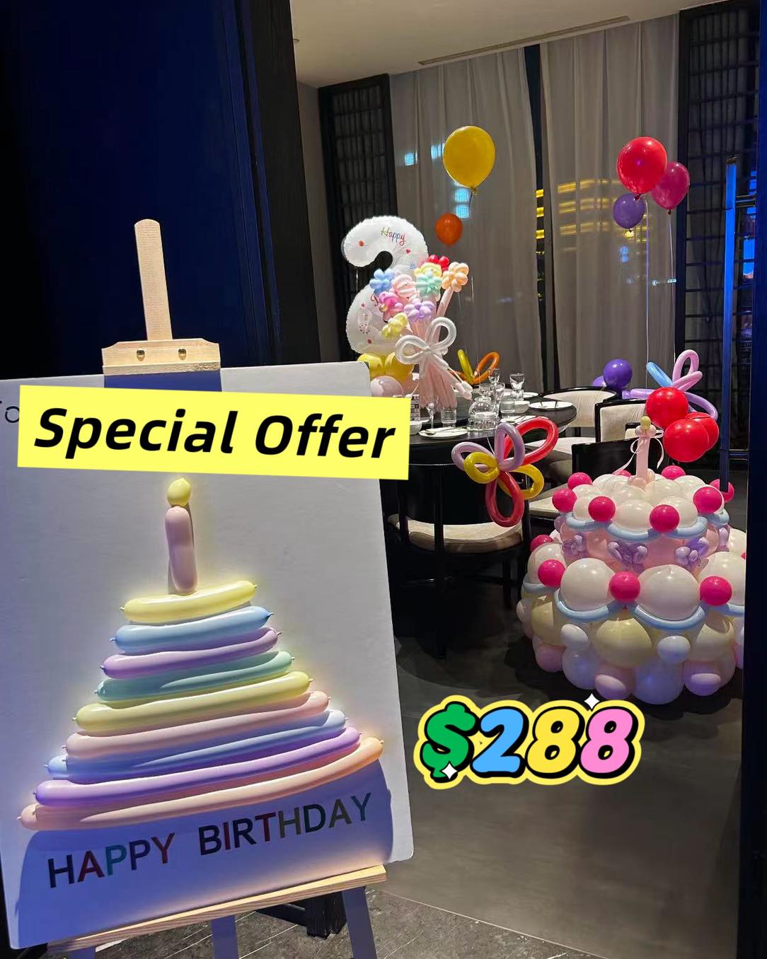 Special offer @$288 for full set of balloon decorations 📲 For enquirers and booking:
92712311 (Customer Service)
84086616 (Hui)
96607772 (Chloe)
#event-decoration #sgbirthdayparty #sgeventstyling #partysetup #sgballoons
#singapore #partytime #sgpartyplanning
#sgballoons #balloonsbouque #sgbirthday #eventplanners
#partymastersingapore