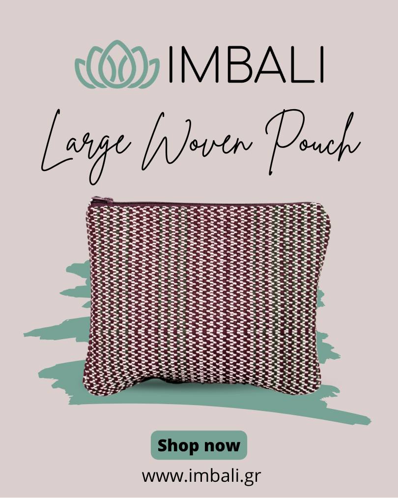 Large Wool Woven Pouch
These artisanal pouches are handwoven with 100% wool in a rich blend of burgundy, forest green, and ivory. Their textured weave and timeless color combination make them perfect for storing essentials with style.
Each piece celebrates traditional craftsmanship with a modern twist — ideal for gifting or everyday use.
💚 Shop now: https://www.imbali.gr/product-page/large-wool-woven-pouch
💚 View More: https://www.imbali.gr/category/all-products
