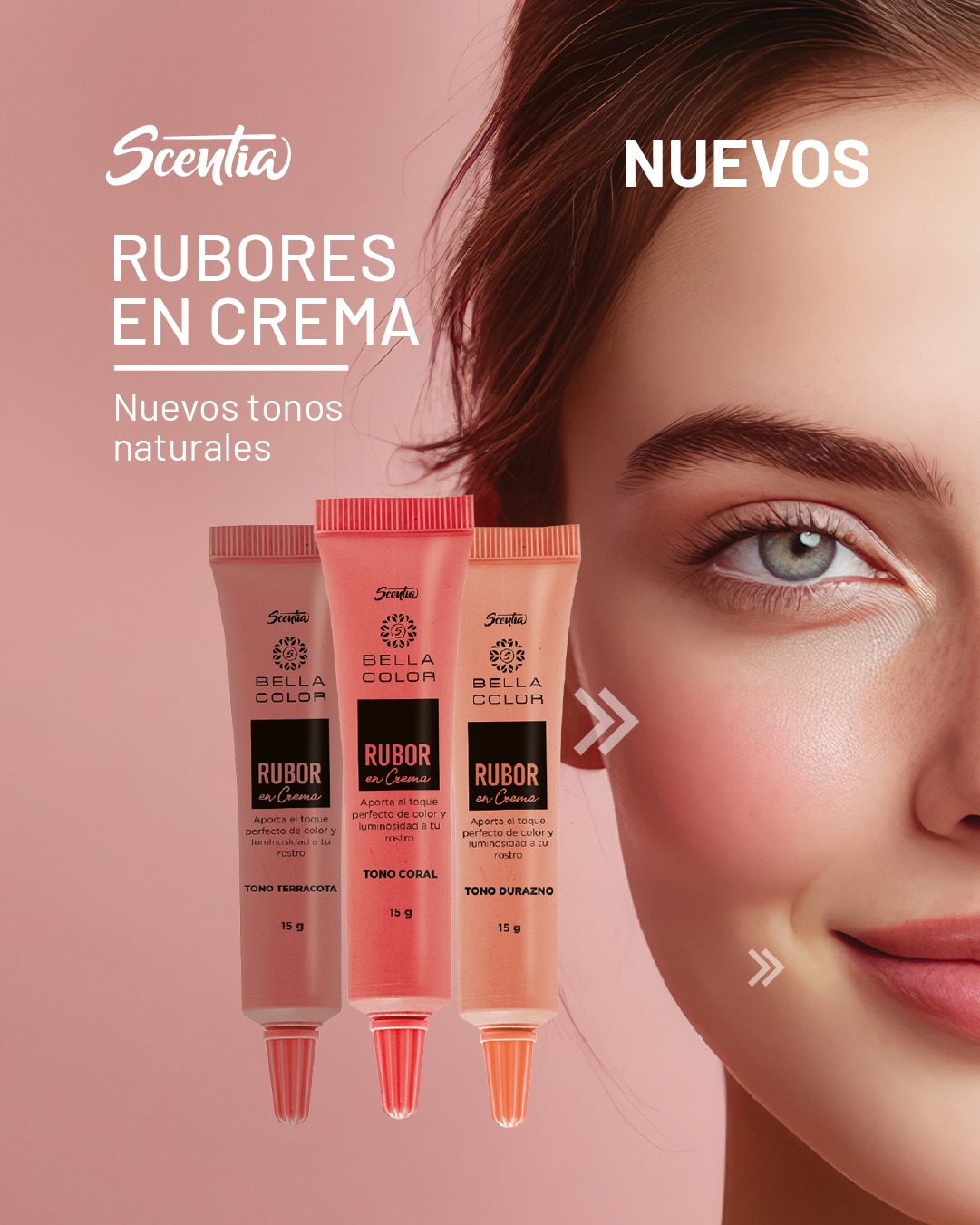 ¡Dale vida a tu maquillaje! Nuestros nuevos rubores en crema vienen en 3 tonos versátiles para aplicar en mejillas, labios o donde quieras agregar color a tu look.
#scentiacentroamerica #bellezaempoderadora #scentiacontigo #nuevo